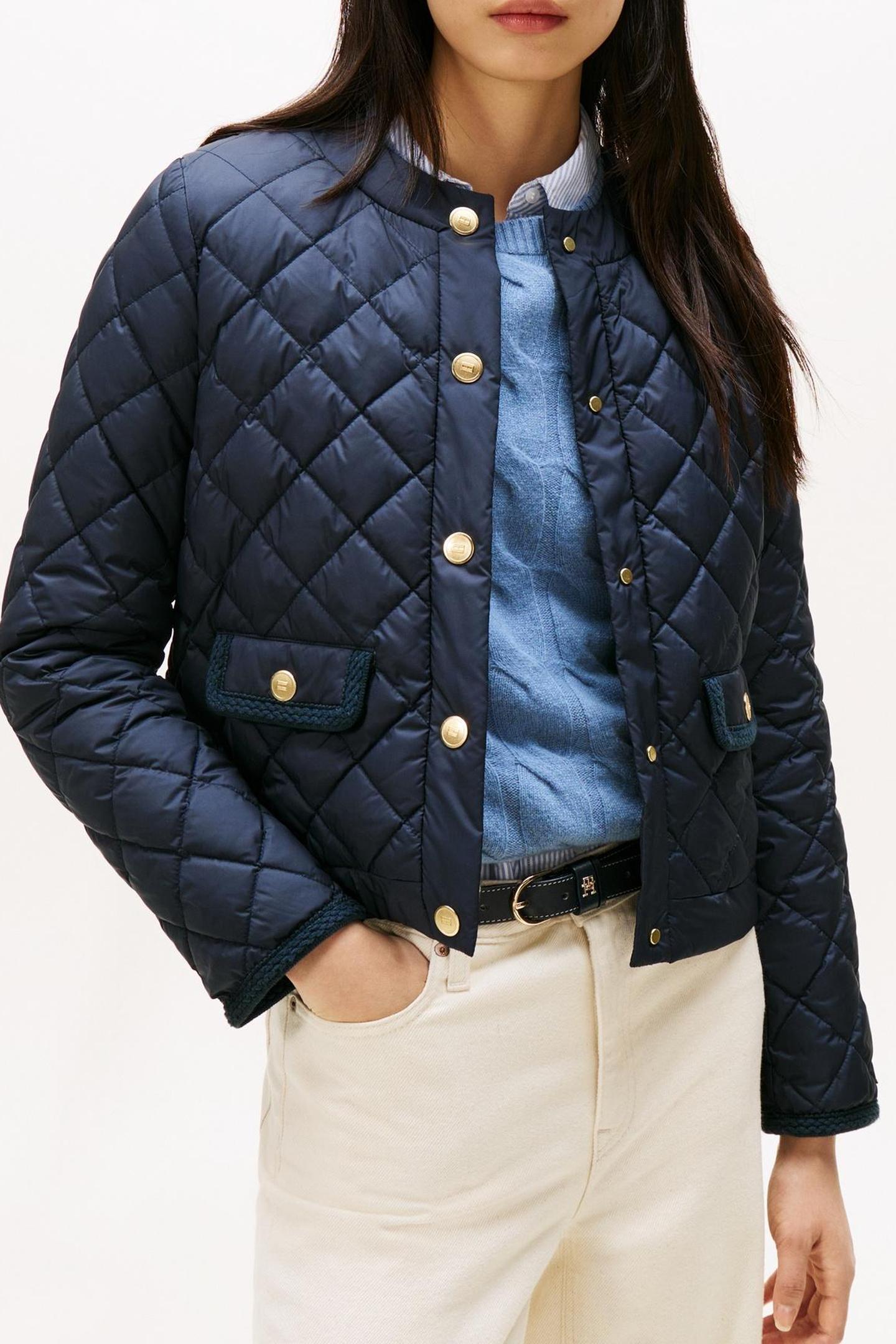 G/BUTTON QUILTED REG DARK NIGHT NAVY 1