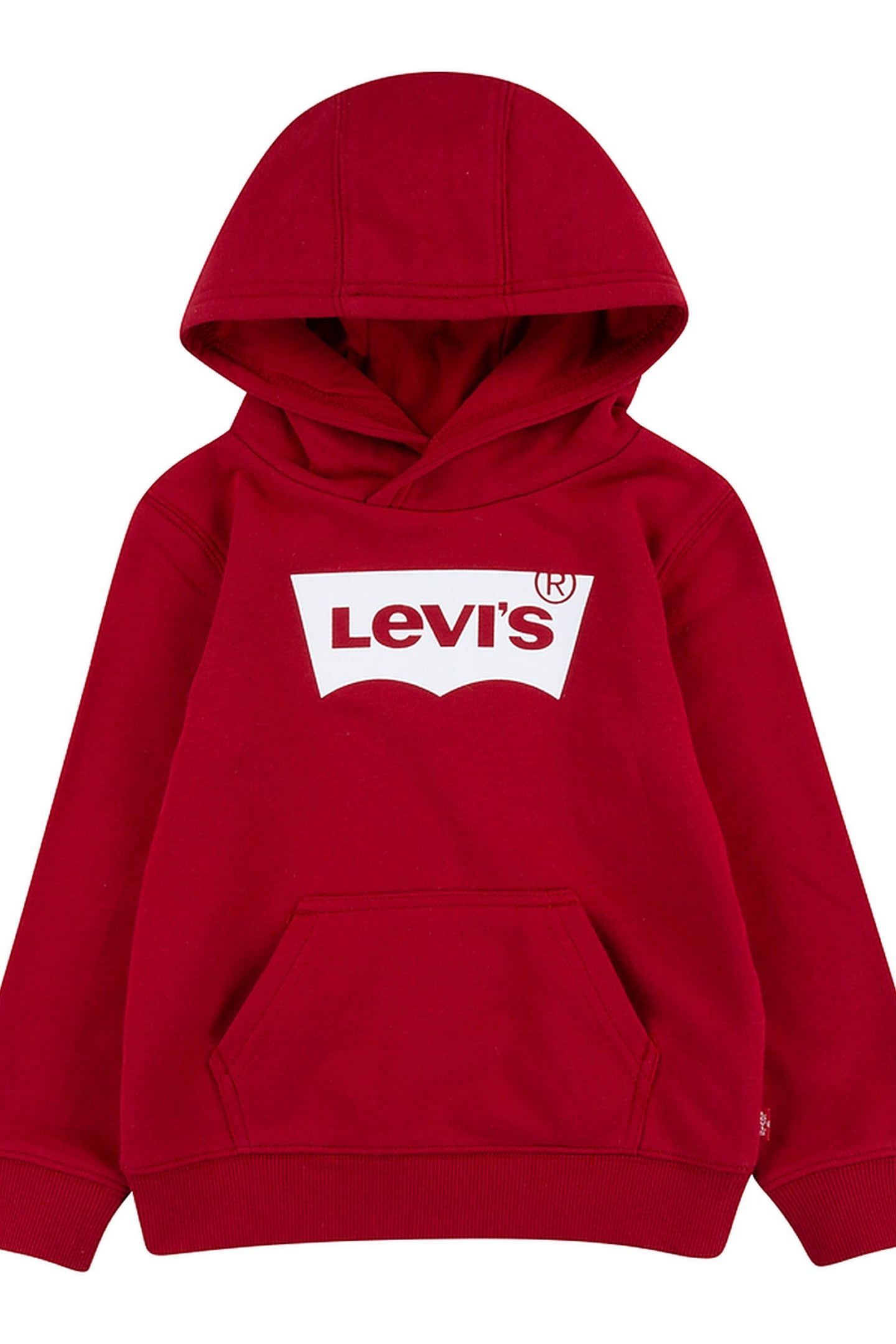 BOYS BATWING SCREENPRINT HOODIE LEVIS RED/ WHITE 1