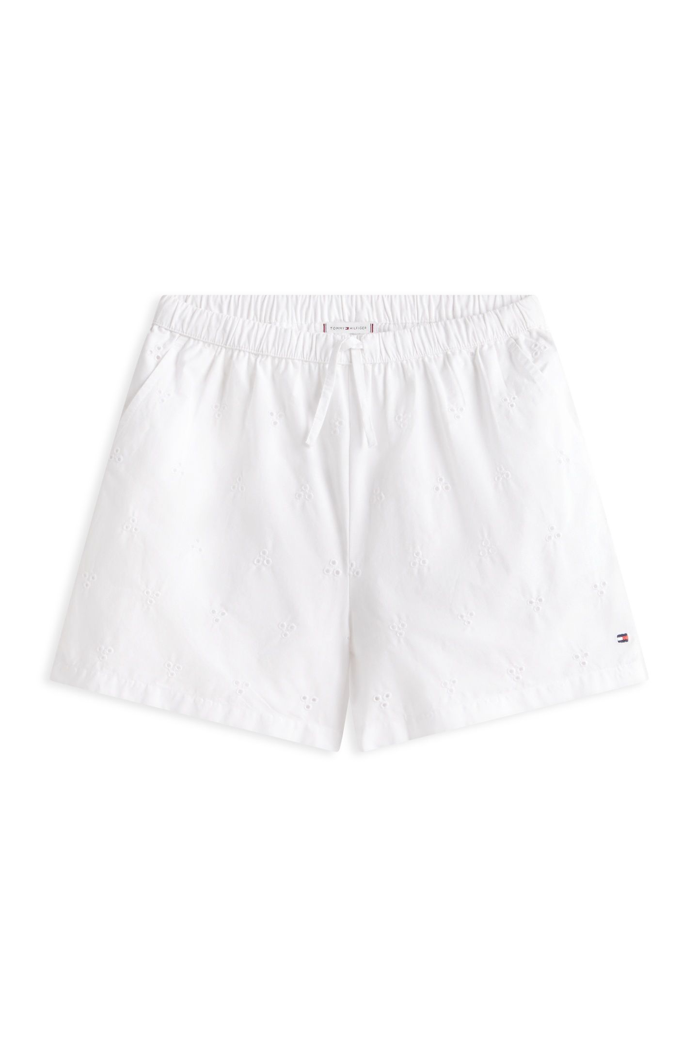 GIRLS BRODERIE ANGLAISE SHORTS WHITE 4
