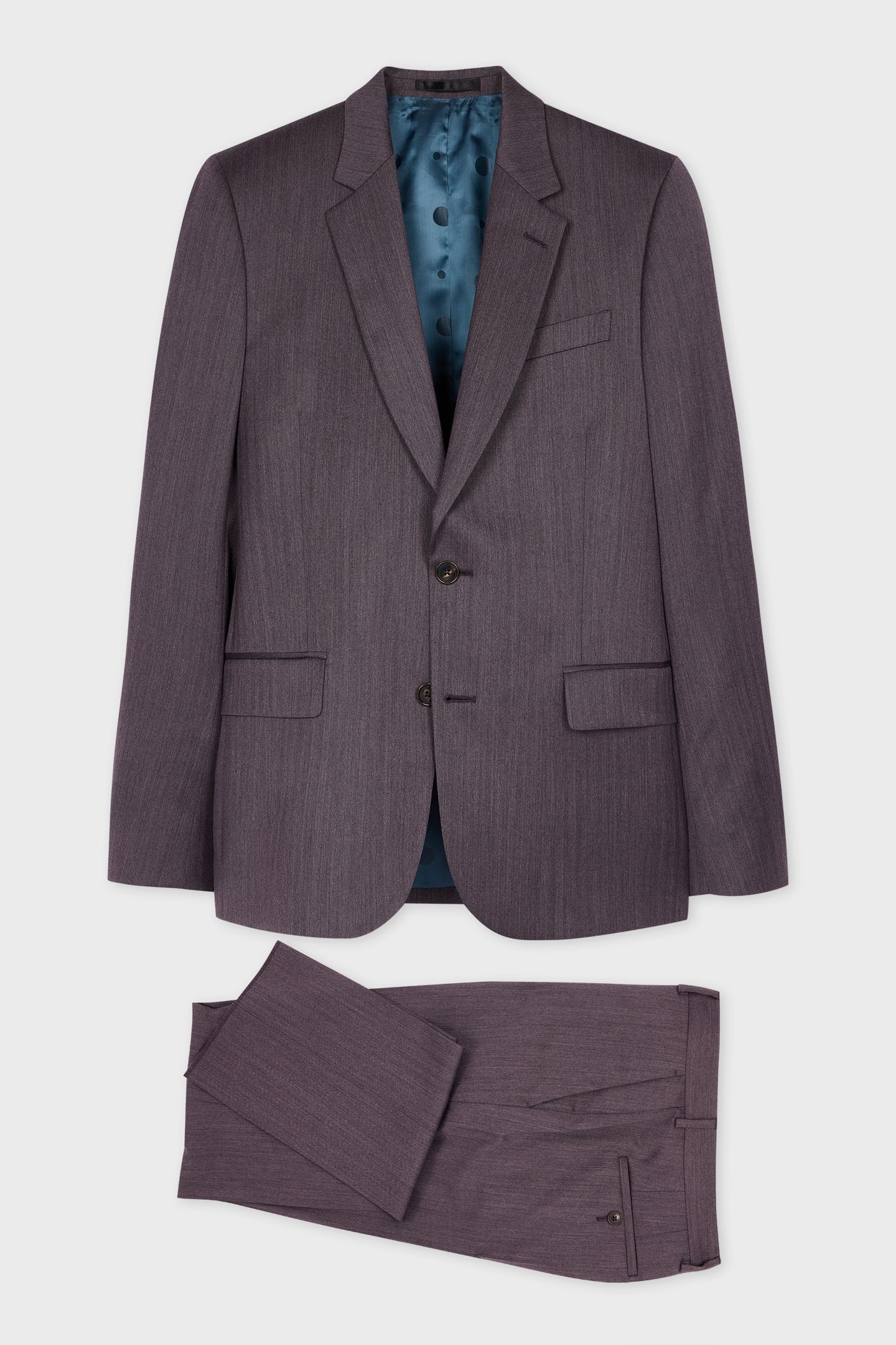 MENS TAILORED FIT 2 BUTTON SUIT PINK 1