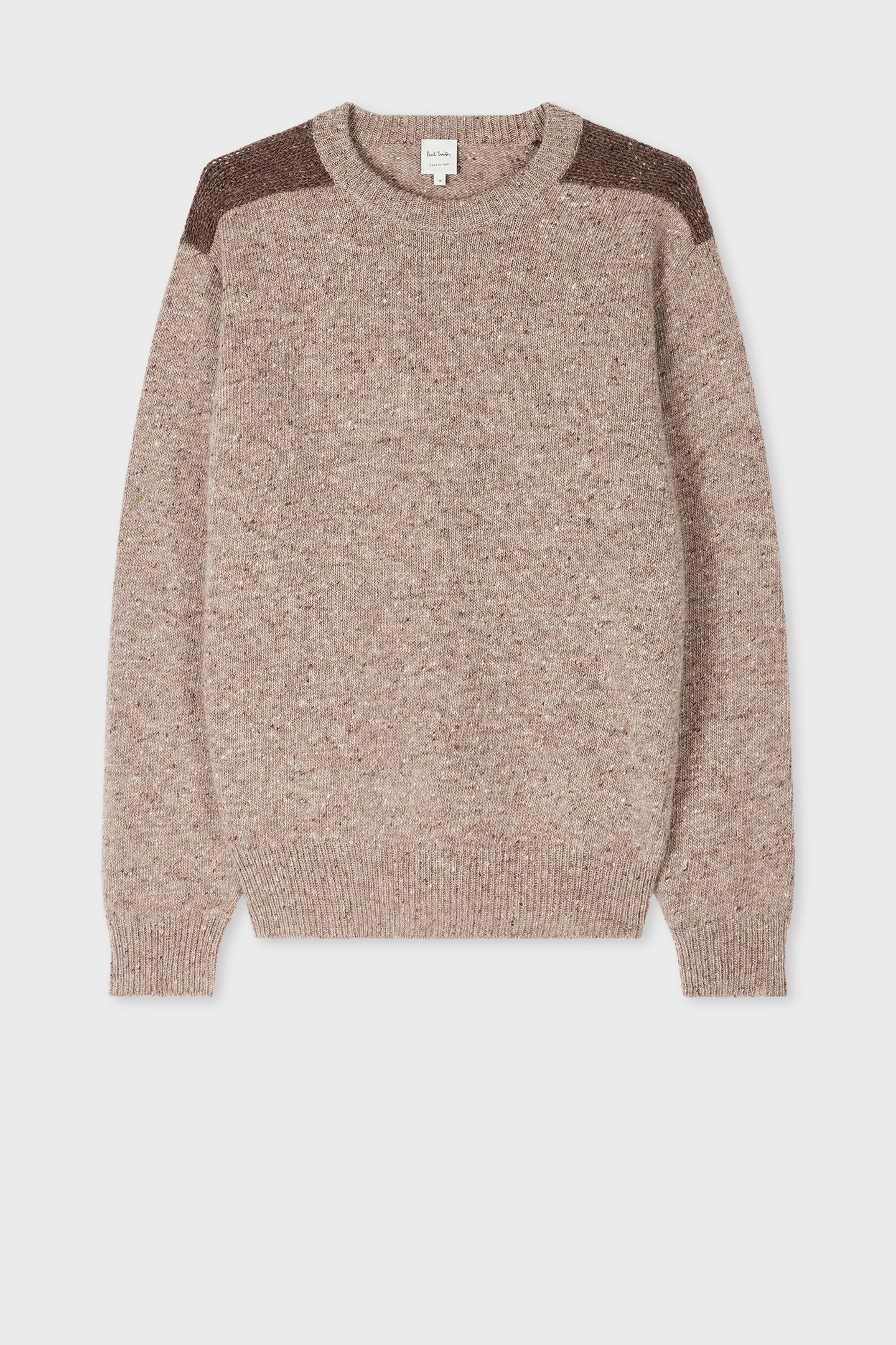 MENS SWEATER CREW NECK LIGHT BEIGE 4