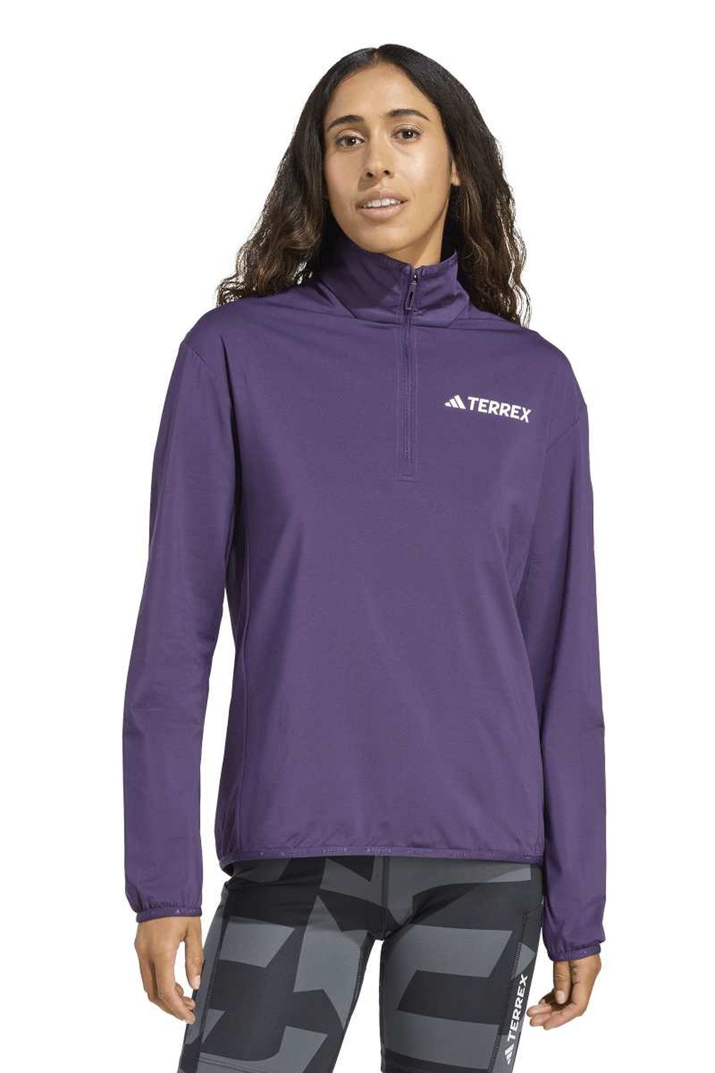TERREX HALF-ZIP HIKING FLEECE AURORA PLUM 1
