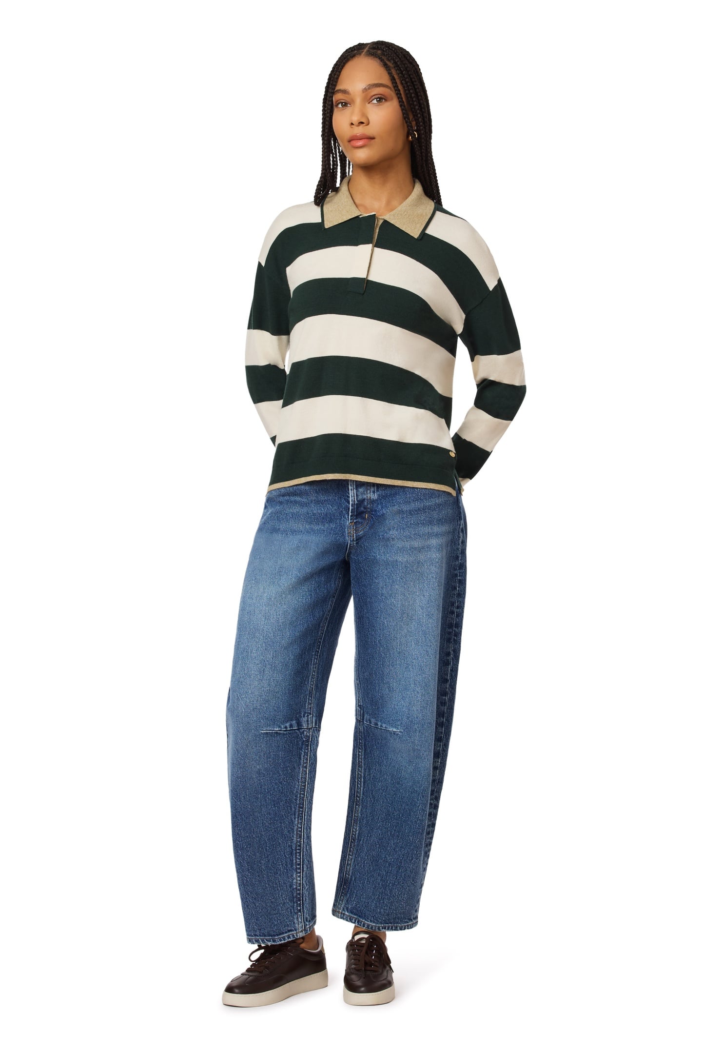 POLO SWEATER SCARAB/ANTIQUE WHITE 3