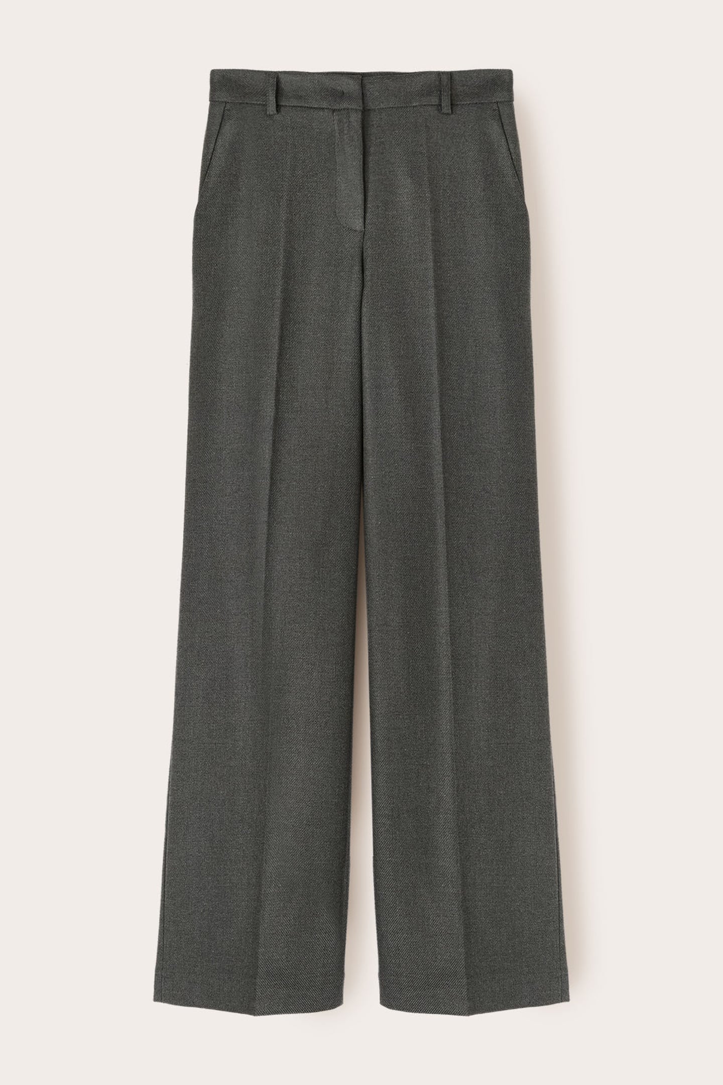 PALAZZO PANTS IN FLANNEL GREY 4