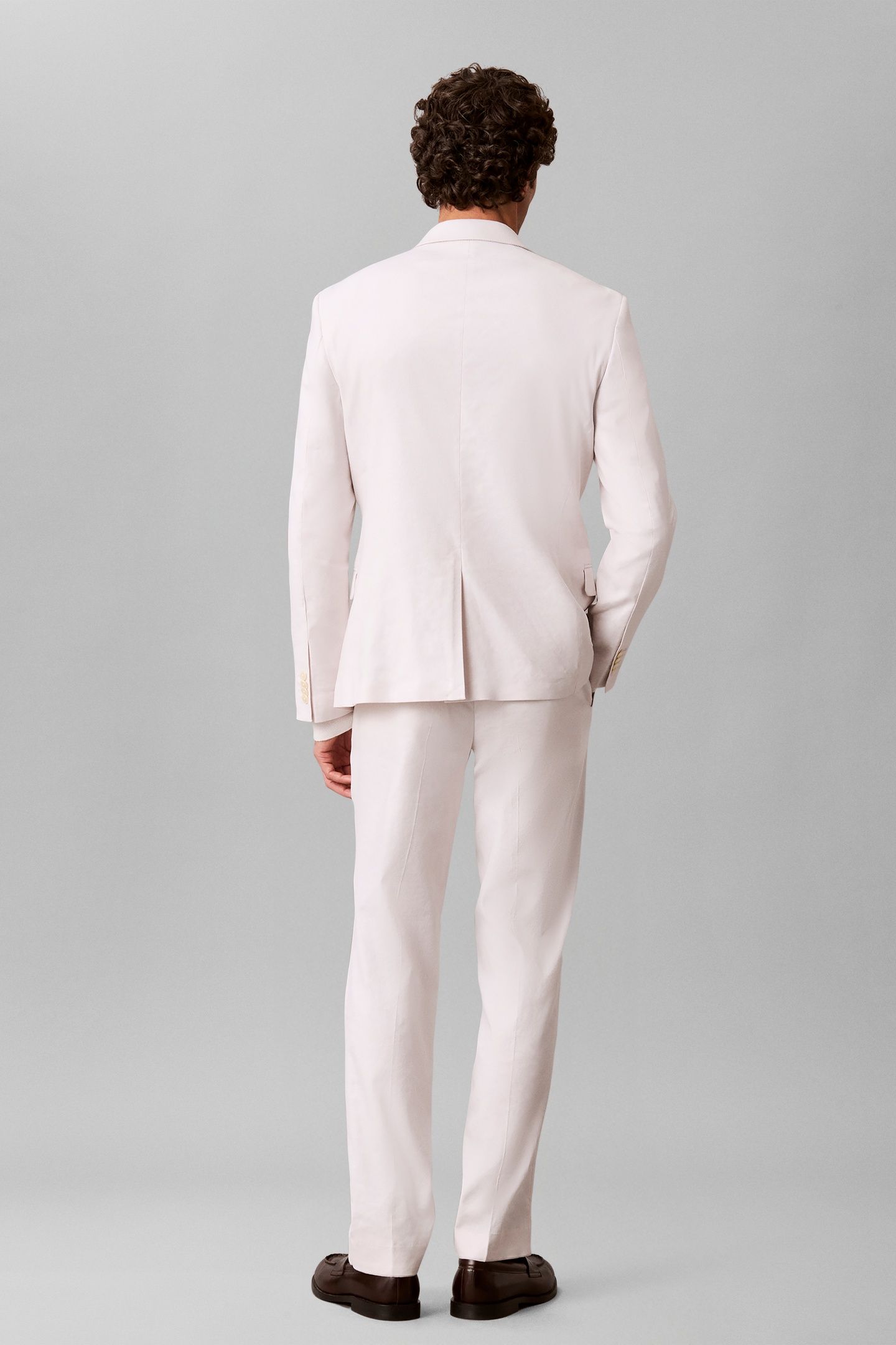 LS LINEN LYOCELL SLIM BLAZER WHITE SAND 5