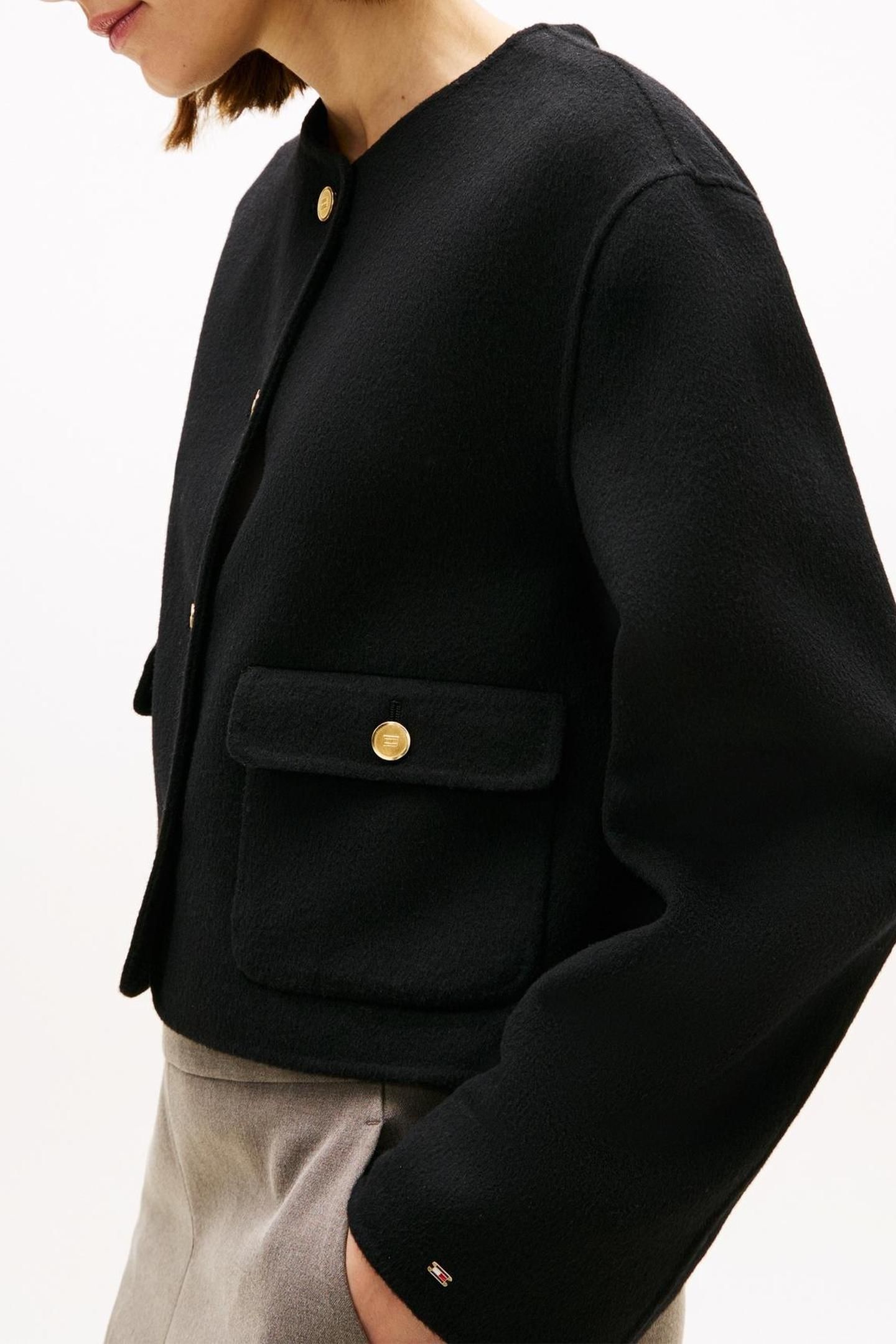 DF WOOL BLEND REG JACKET BLACK 5
