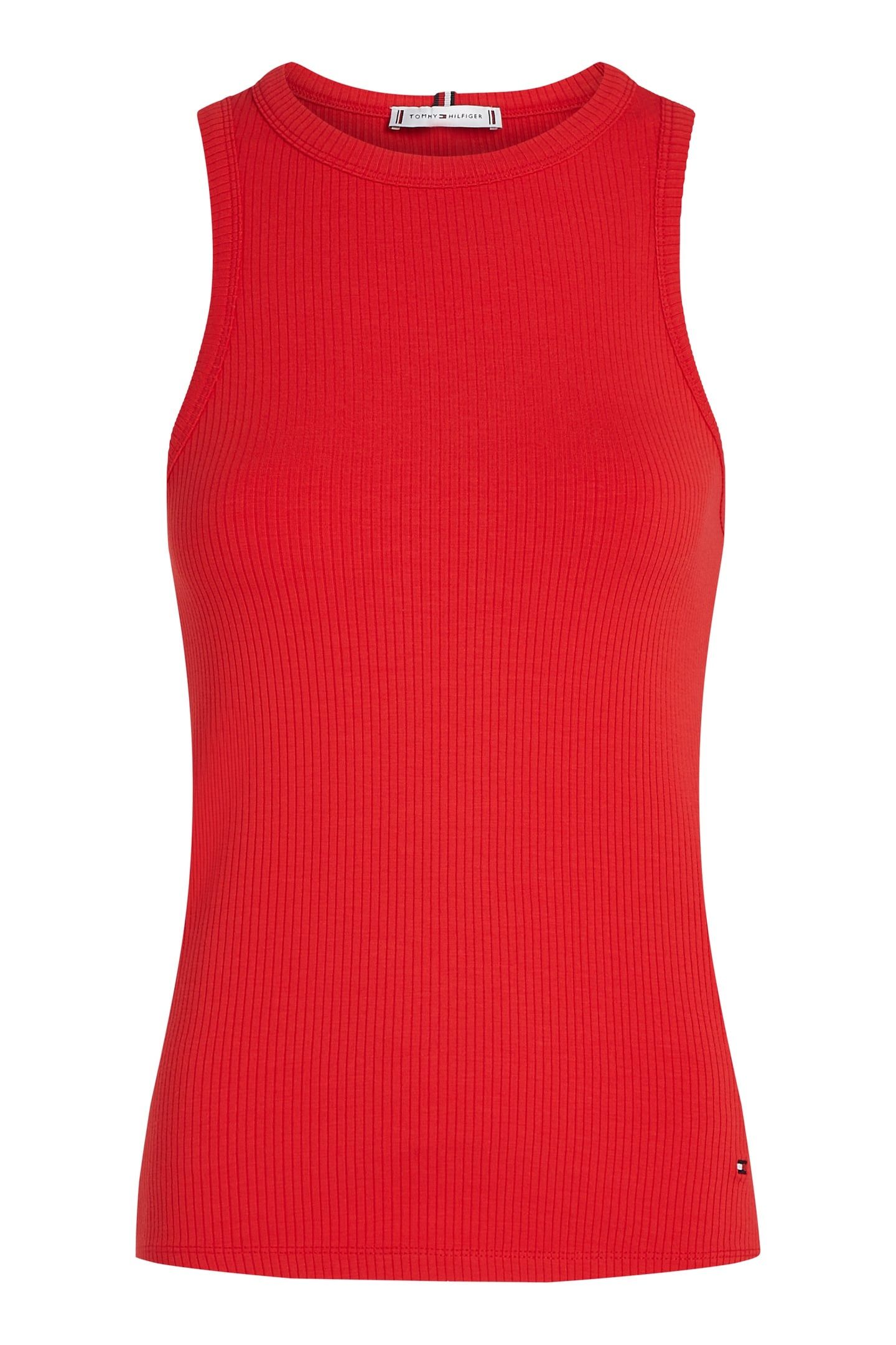 SLIM 5X2 RIB TANK TOP PRIMARY RED 3