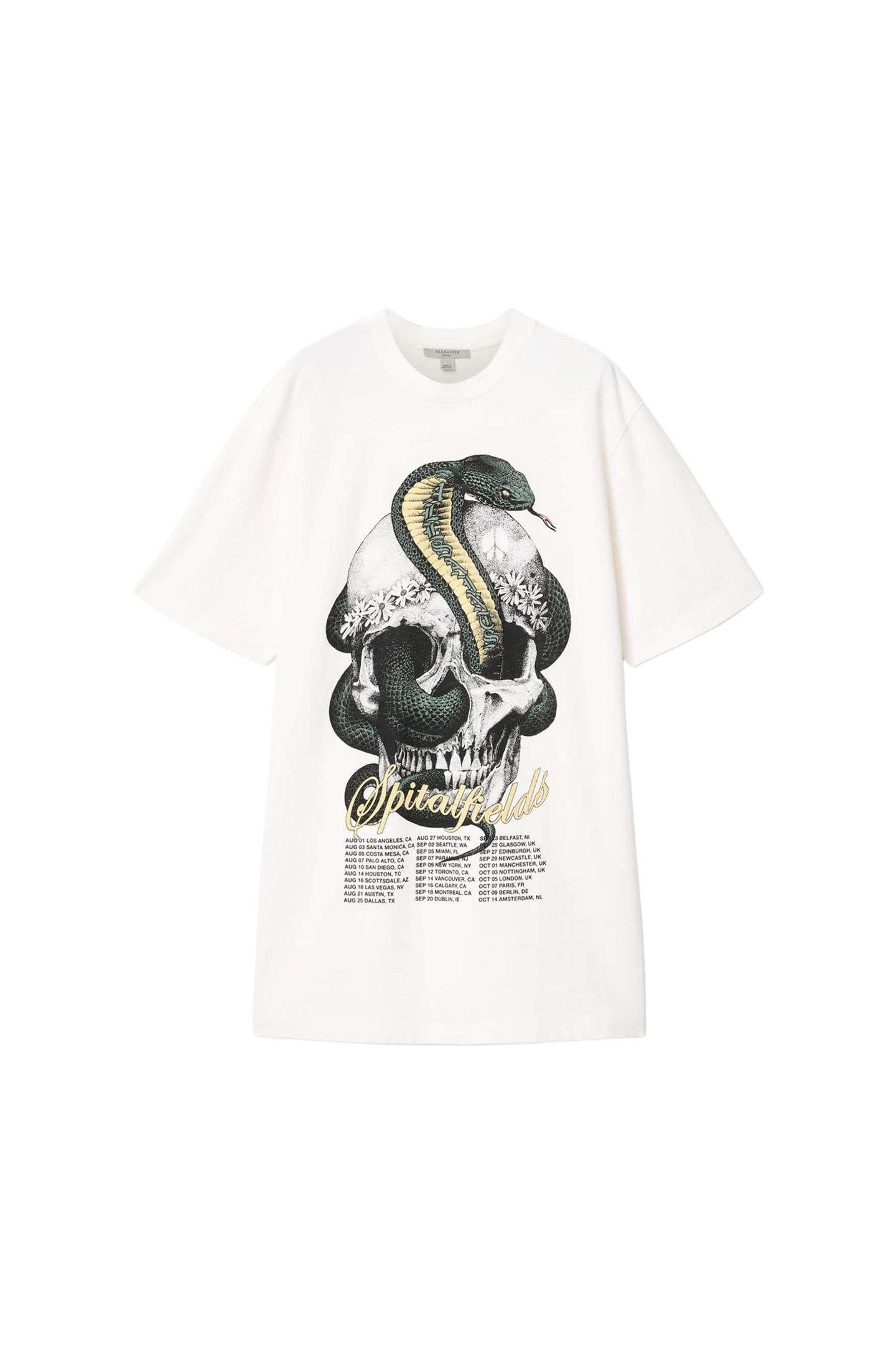SNAKEHEAD TEE DRESS CHALK WHITE 4