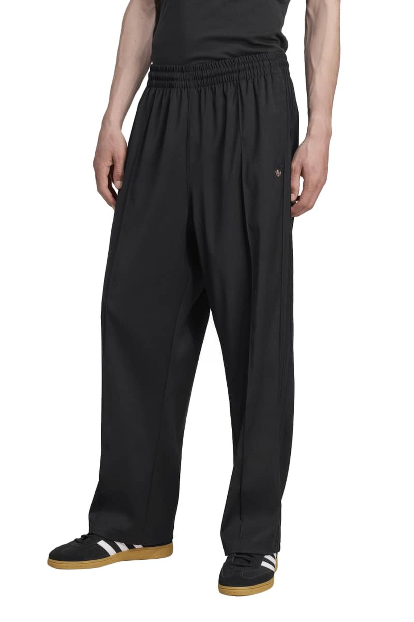 UNISEX BAGGY TRACK PANTS BLACK 2