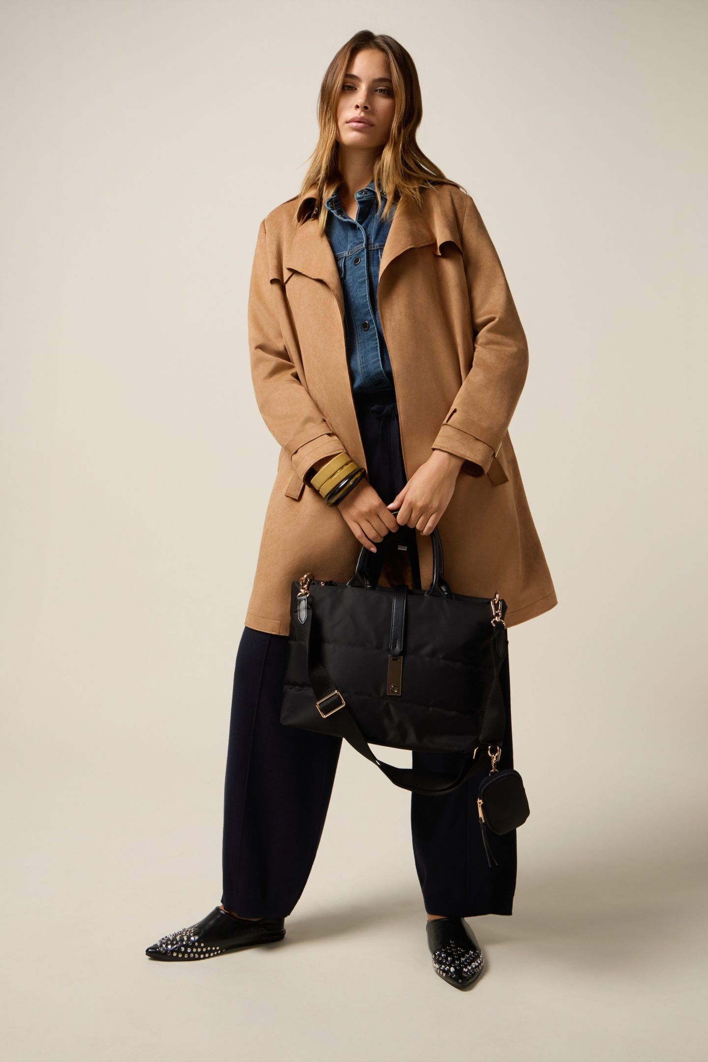 BELTED TRENCH COAT BEIGE 1