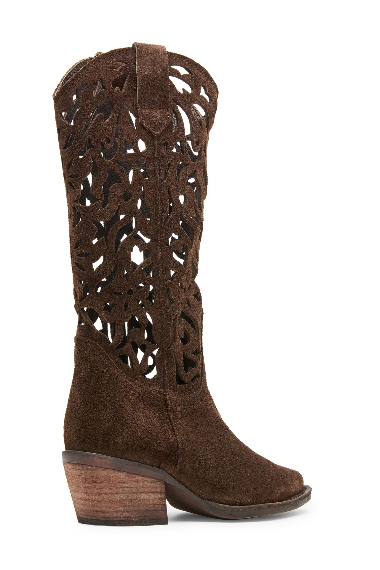ALBANY-CUTOUT BOOTS BROWN SUEDE 3