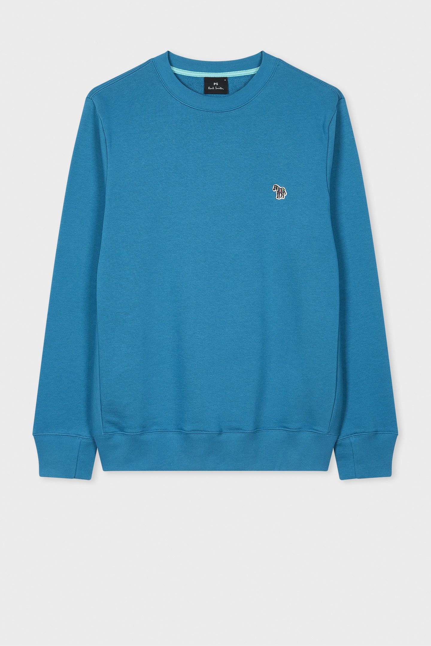 MENS REG FIT SWEATSHIRT ZEBRA PETROL BLUE 4