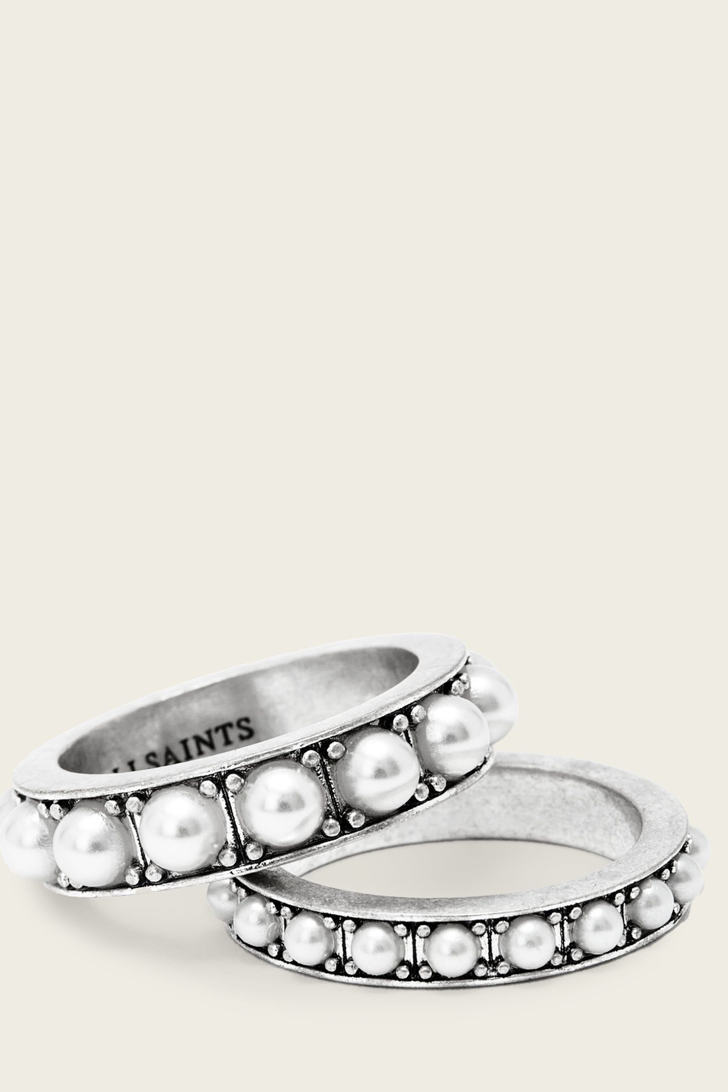 NELLIE RING SET WARM SILVER 2