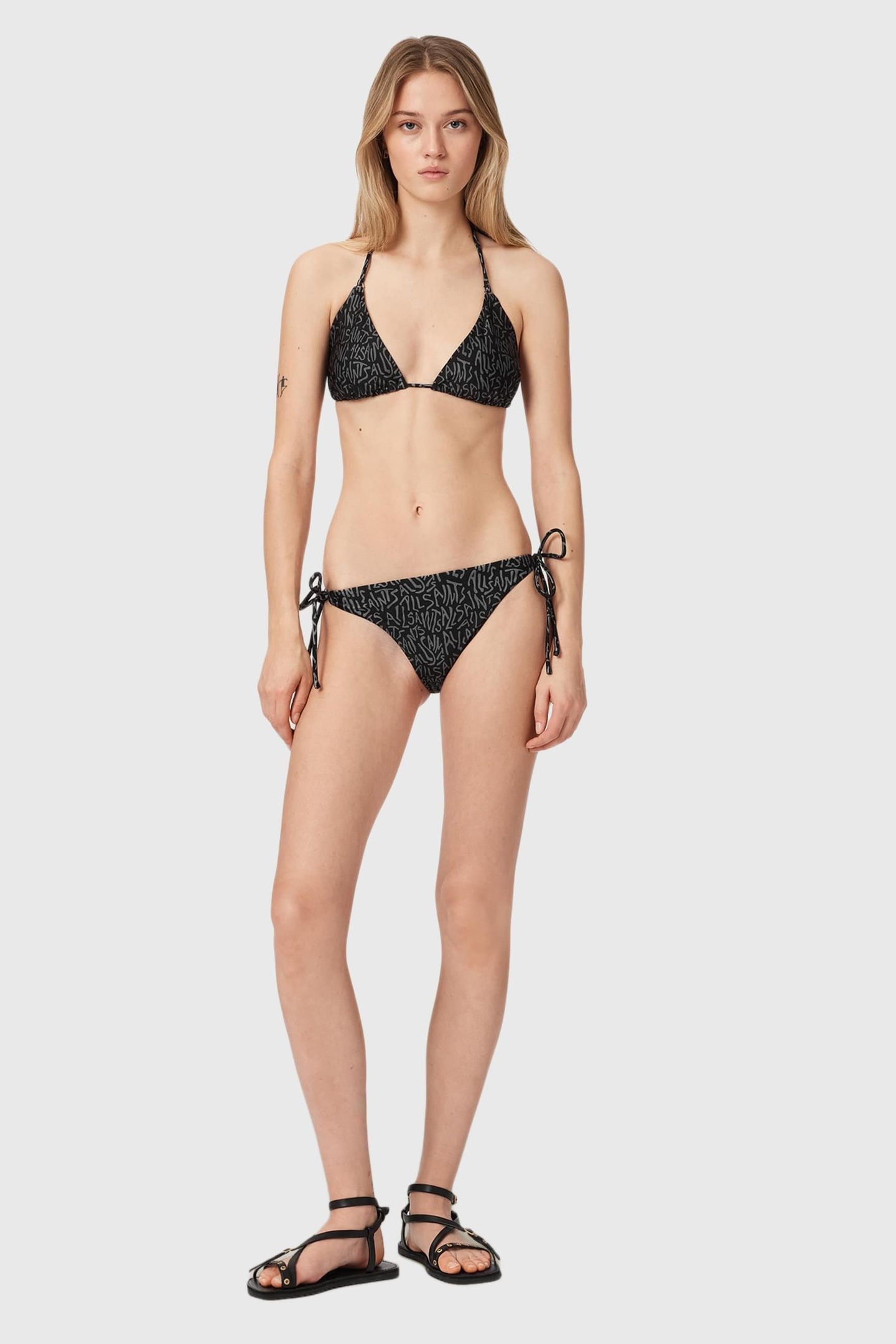 SAPH BIKINI BOTTOM SANTAS BLACK/GREY 1
