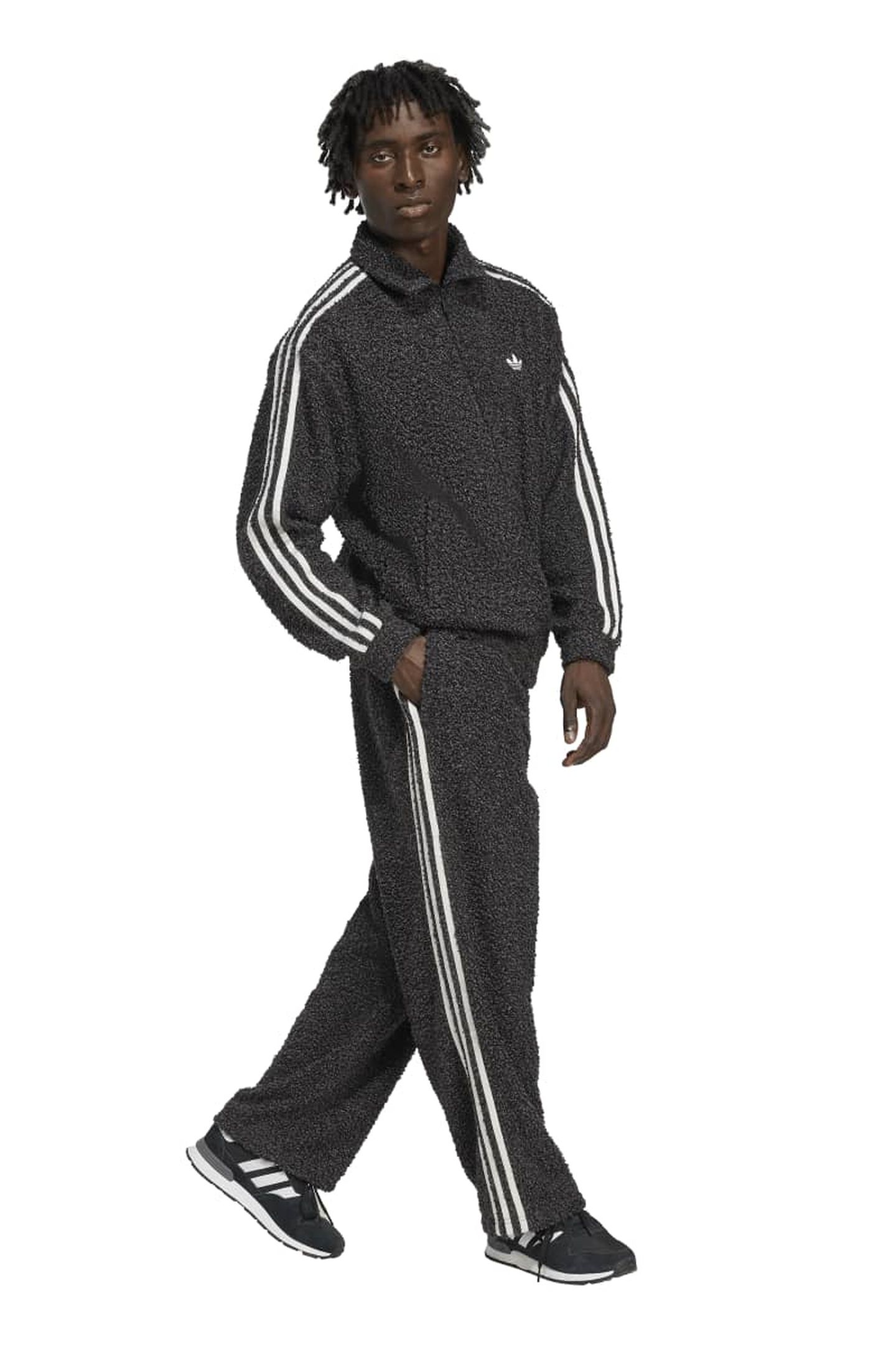 UNISEX BOUCLE FB TRACK PANTS BLACK 1