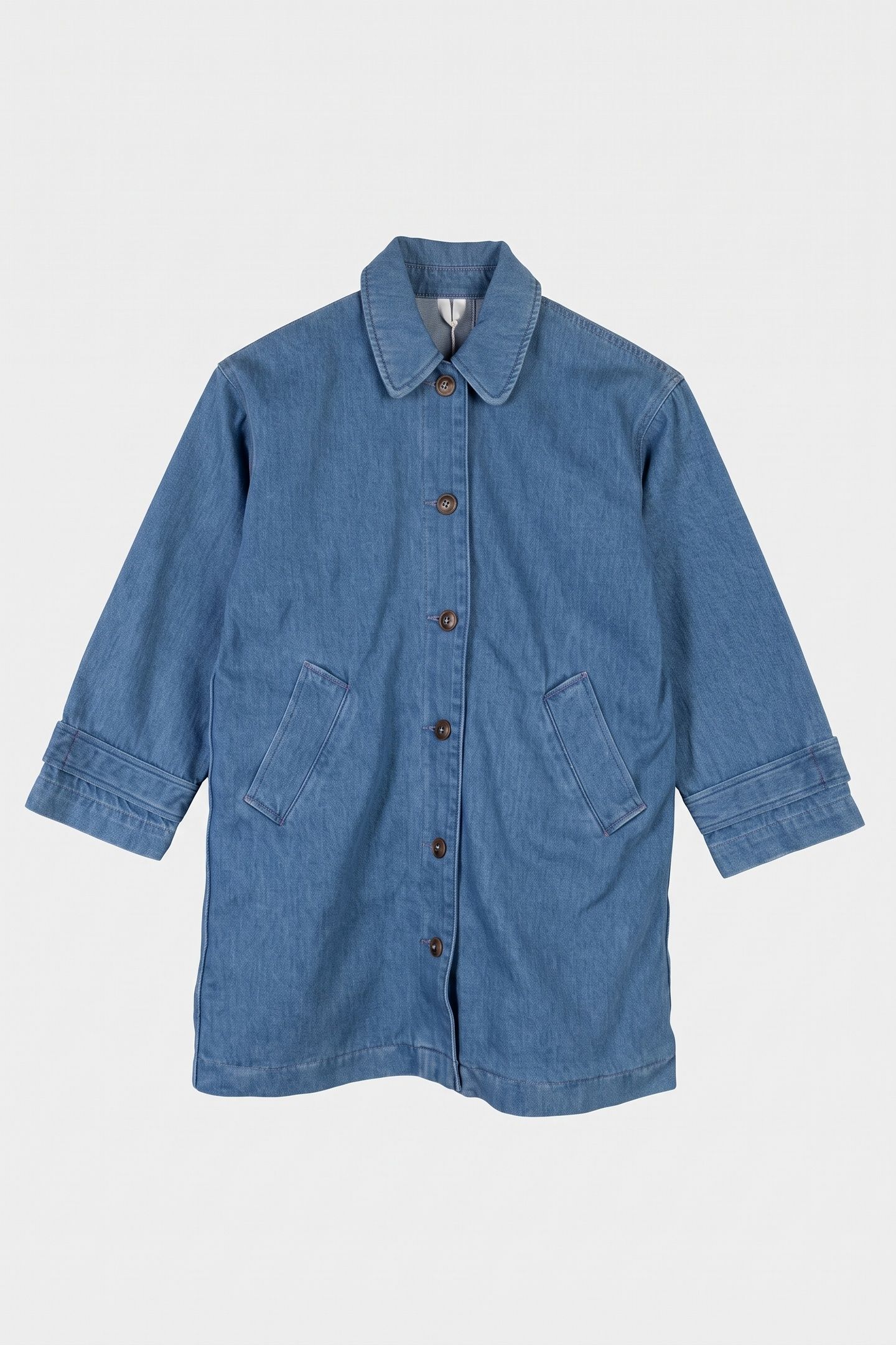 JANE LONG TRENCHCOAT BLUE 2
