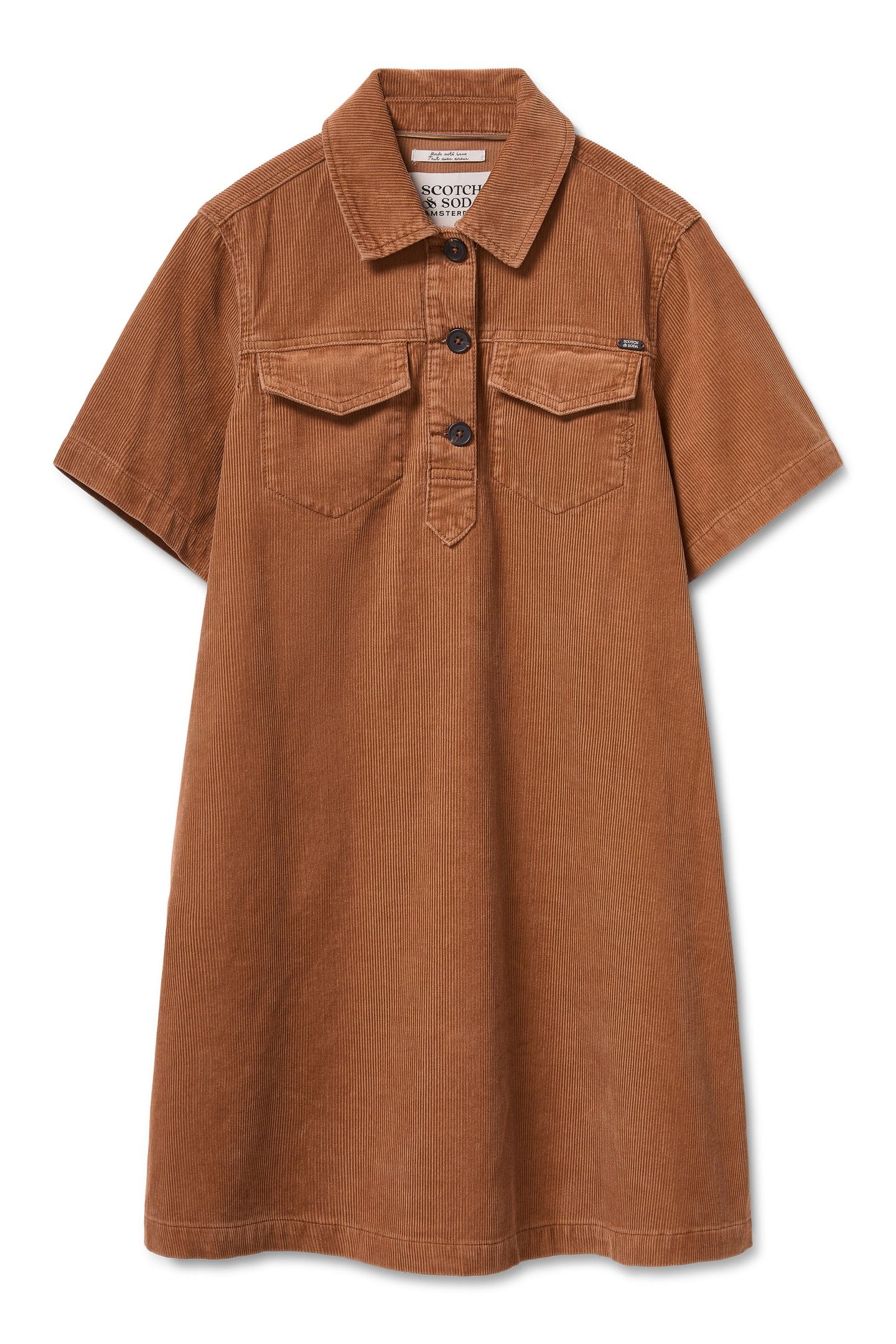 CORDUROY POLO DRESS THRUSH 4