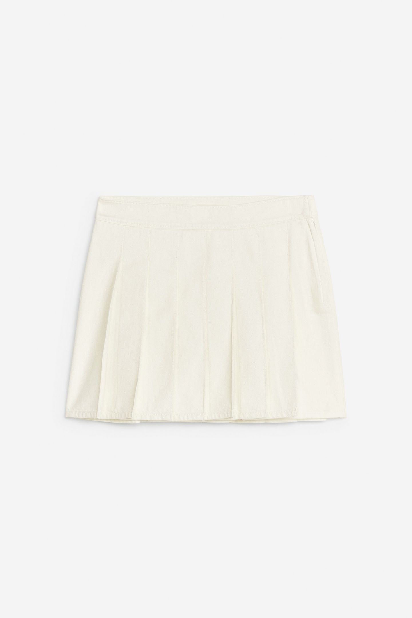 JANNA DENIM MINI SKIRT WHITE 3