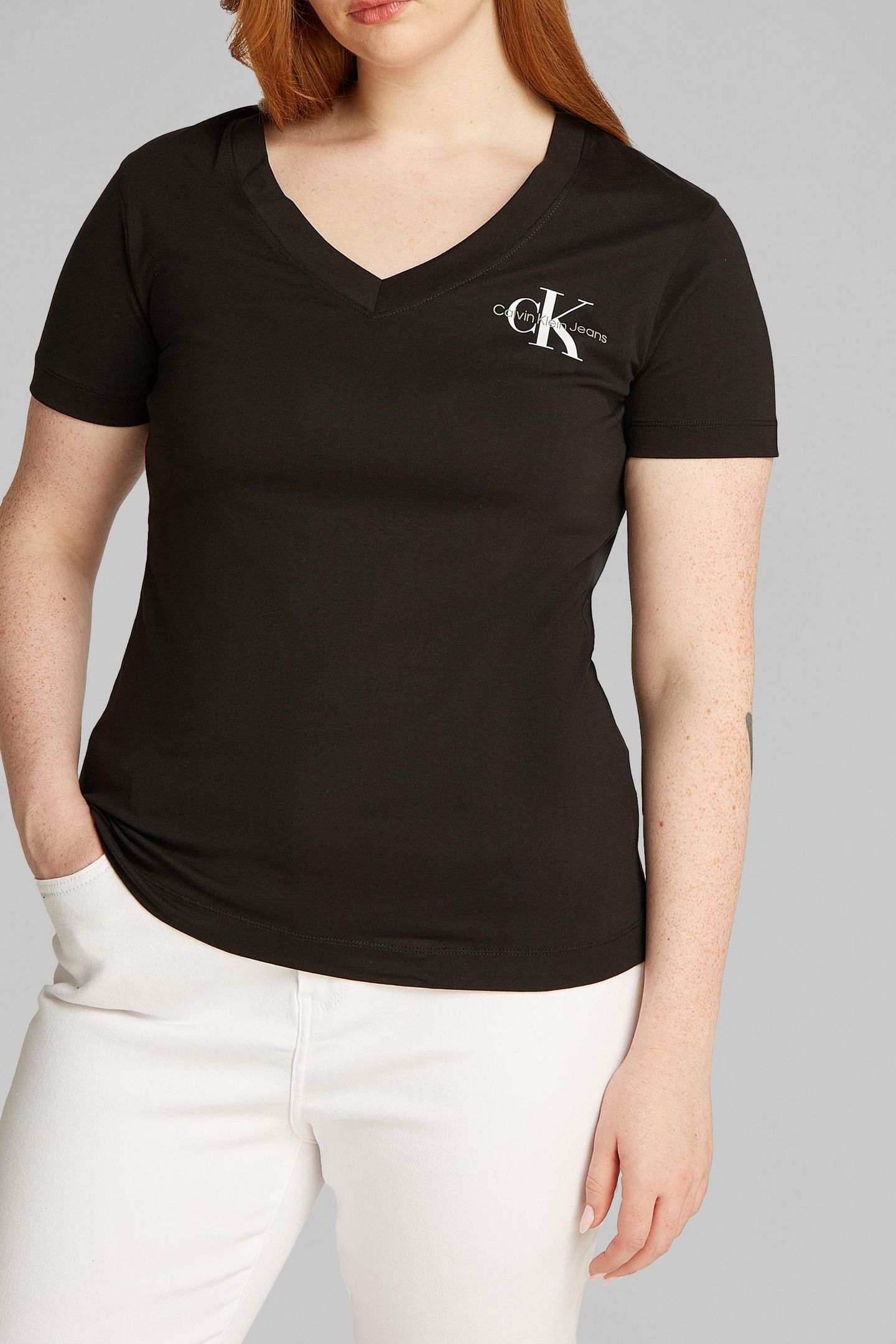 PLUS 2-PACK MONOLOGO TEE MOONBEAM/BLACK 2