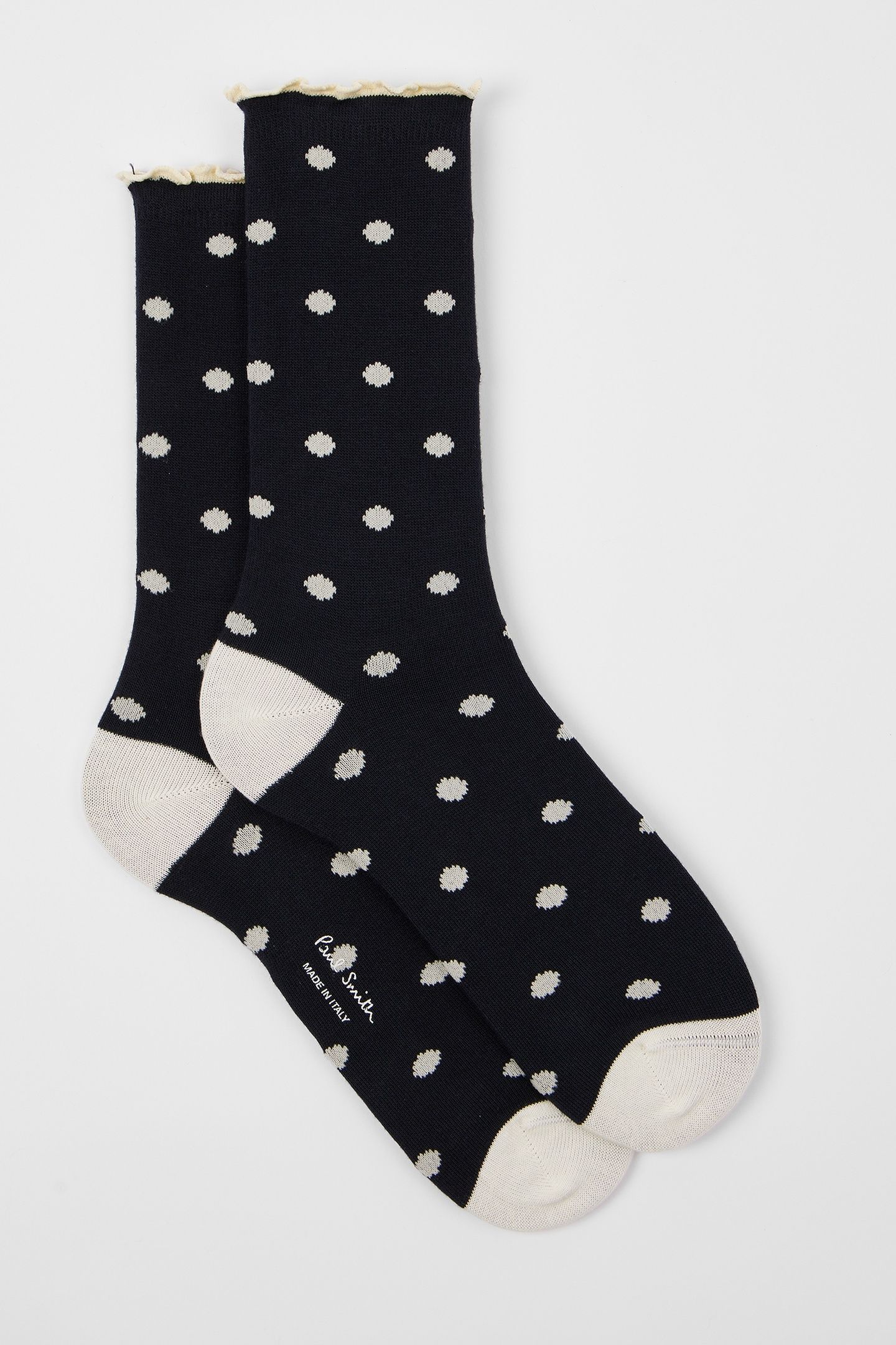 WOMEN SOCK JENNY POLKA NAVY 4