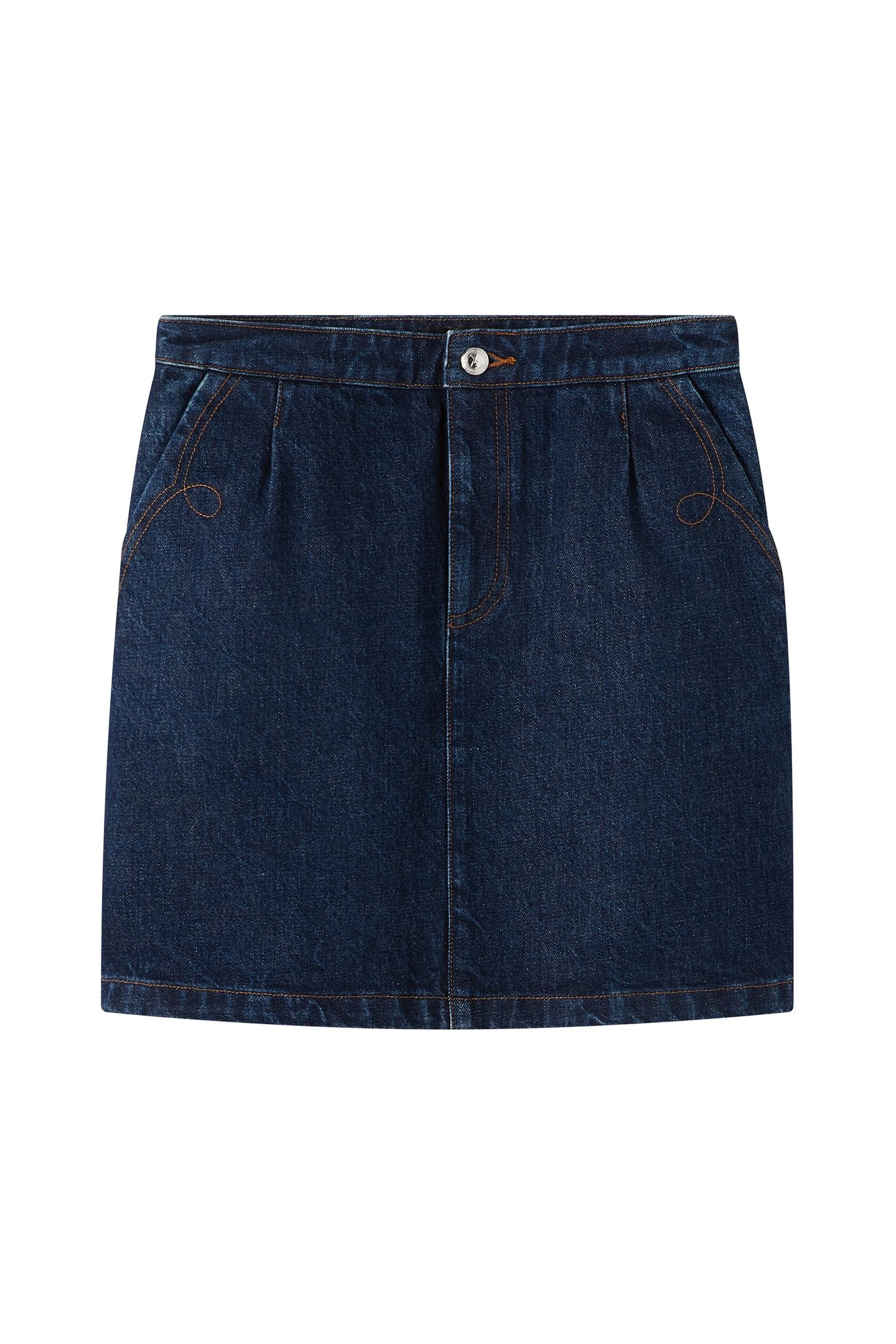 SKIRT BRIGITTE WASHED INDIGO 2