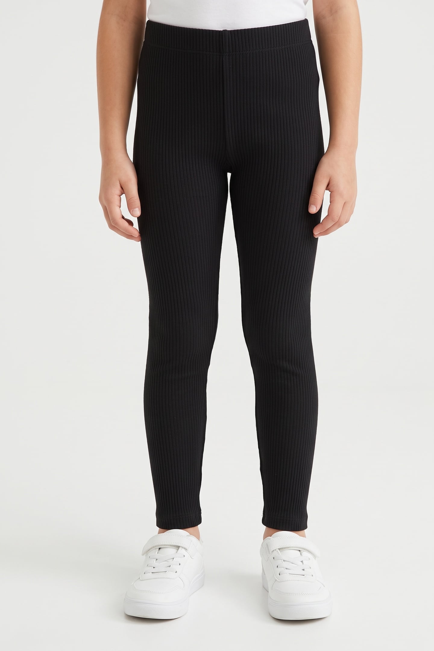 ANNELIE RIB LEGGING UNISEX BLACK 1