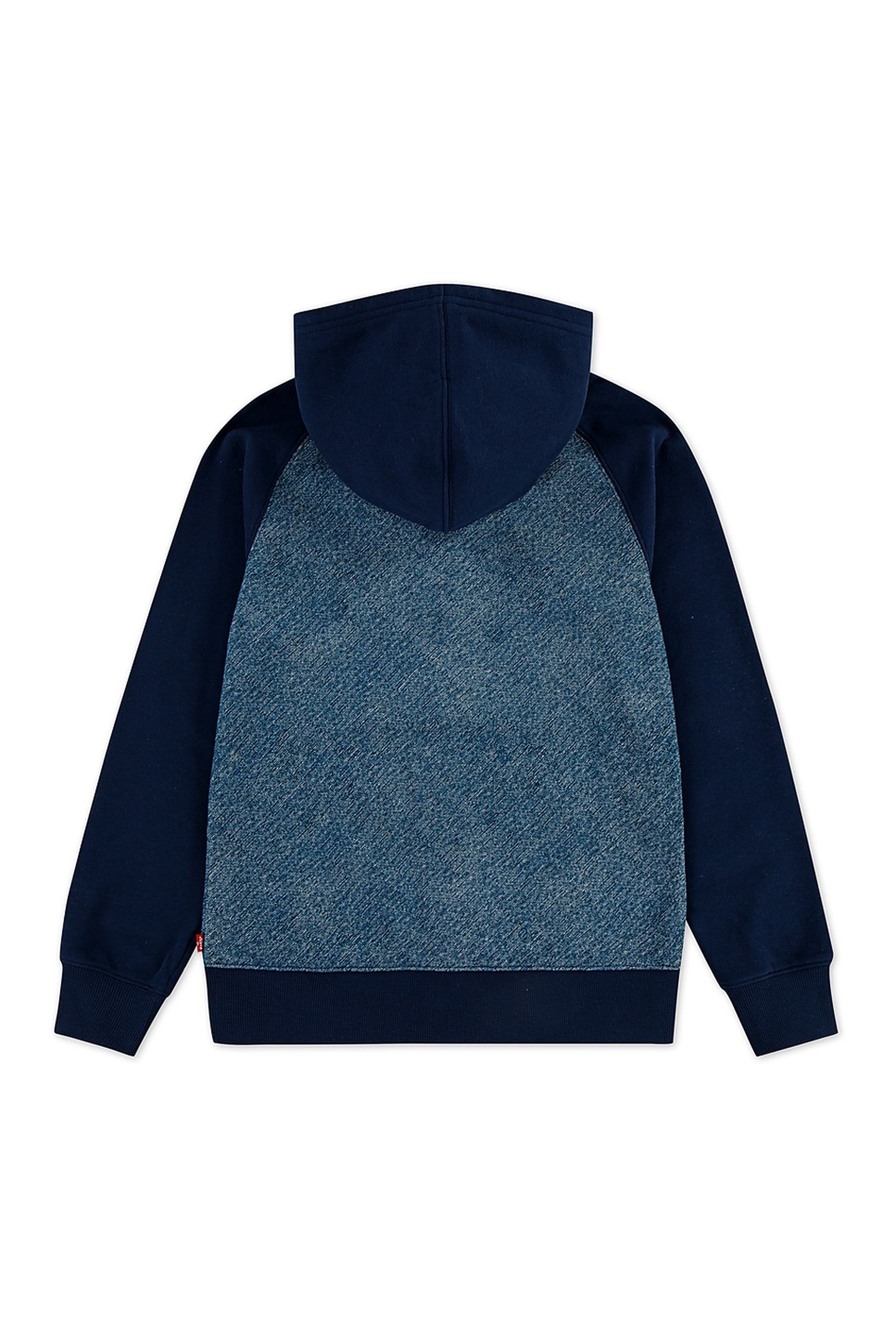 BOYS TROMPE LOEIL DENIM HOODIE DRESS BLUES 2