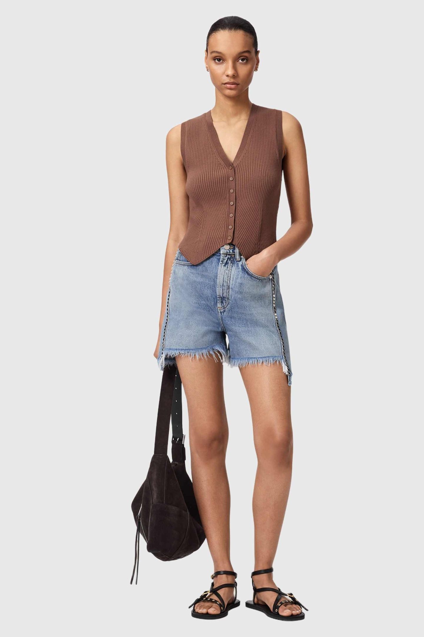 CRUZ WAISTCOAT PENNY BROWN 5