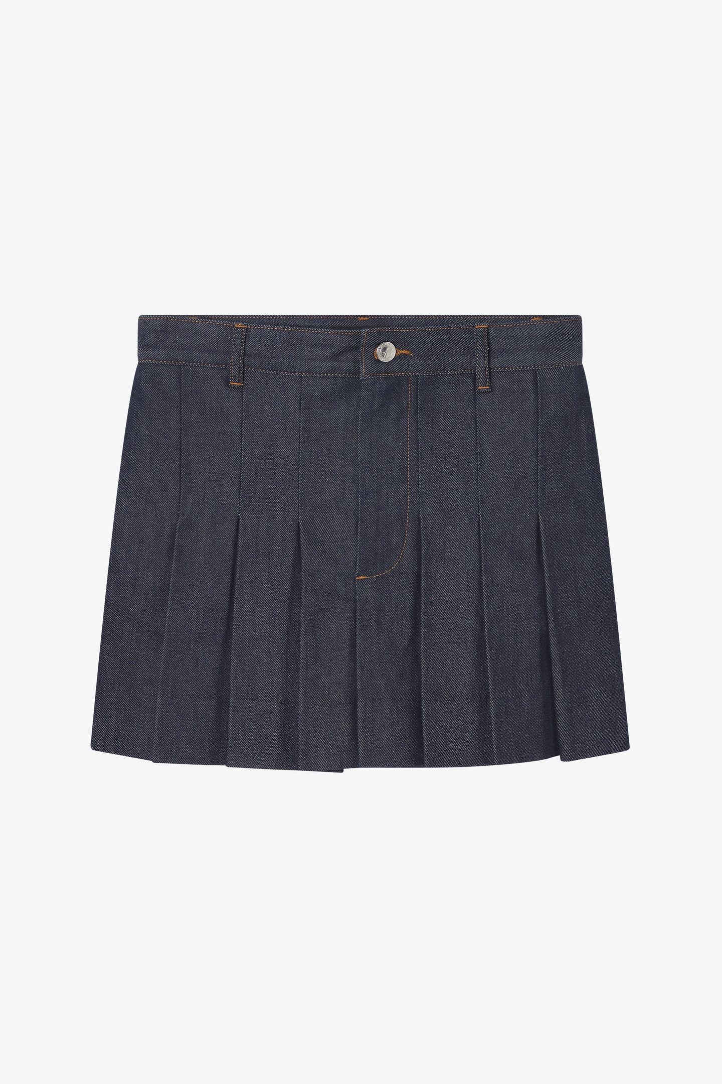 MINI SKIRT PLEATED INDIGO 4