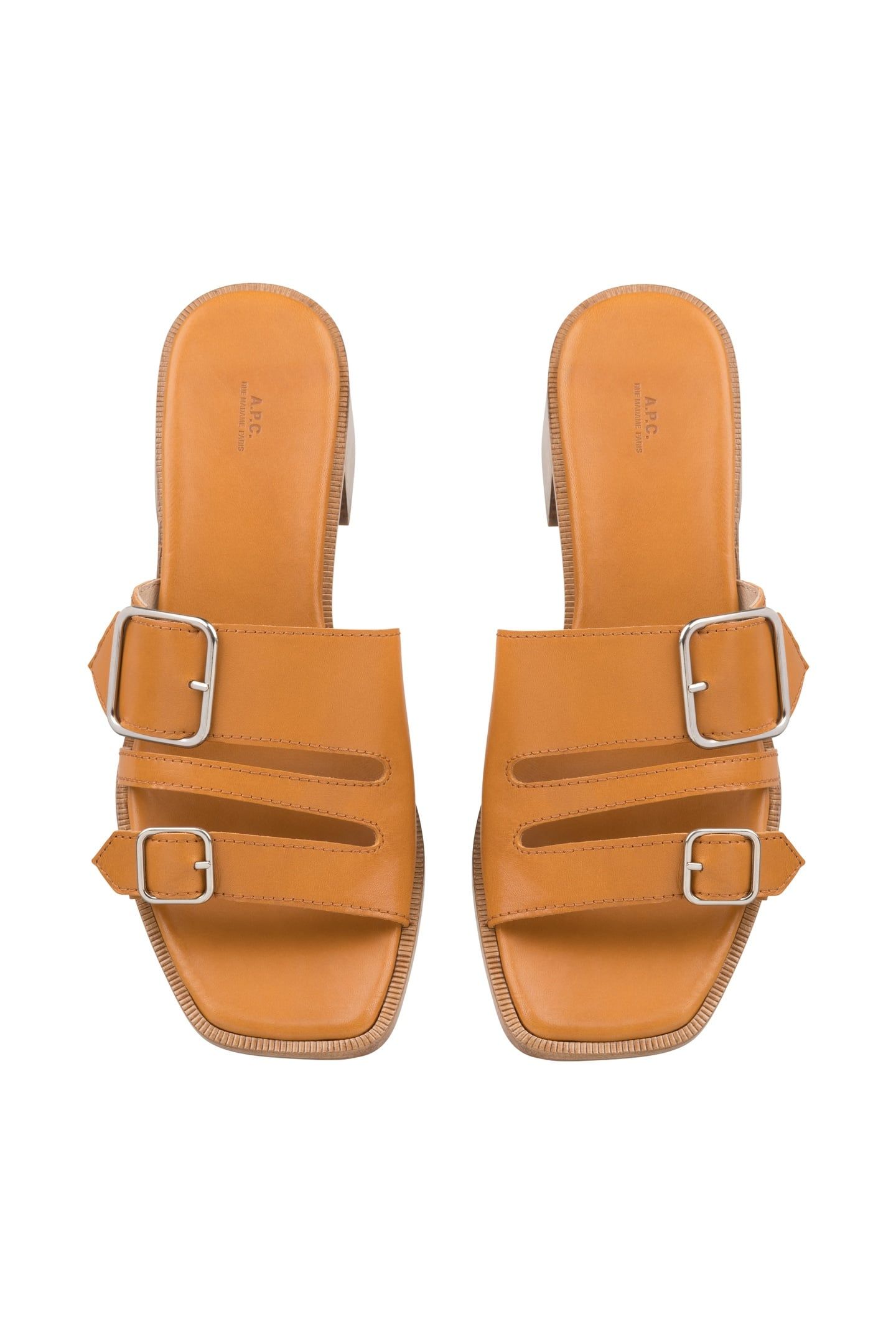 MULES ALY WITH HEEL CAMEL 2