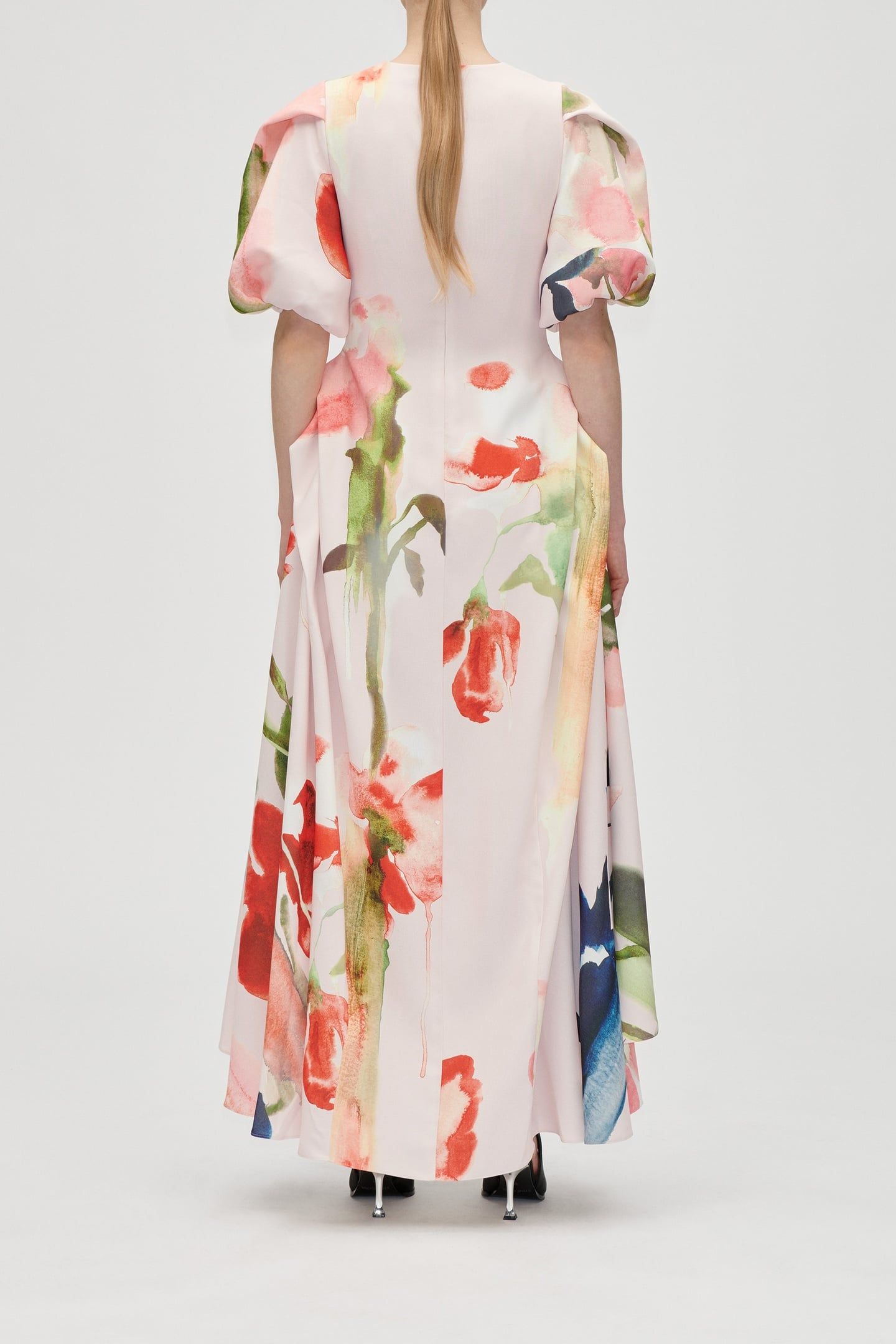 RUFFLING VOLUMINOUS DRESS END OF SUMMER GARDEN 2