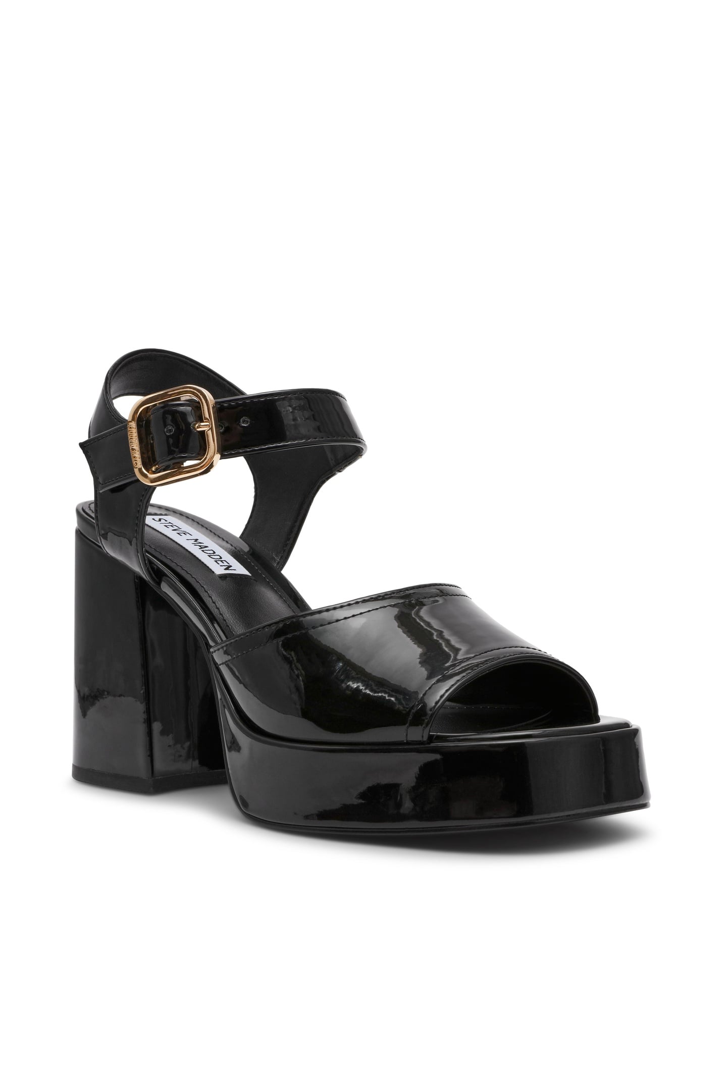 SOHO SANDALS BLACK PATENT 2