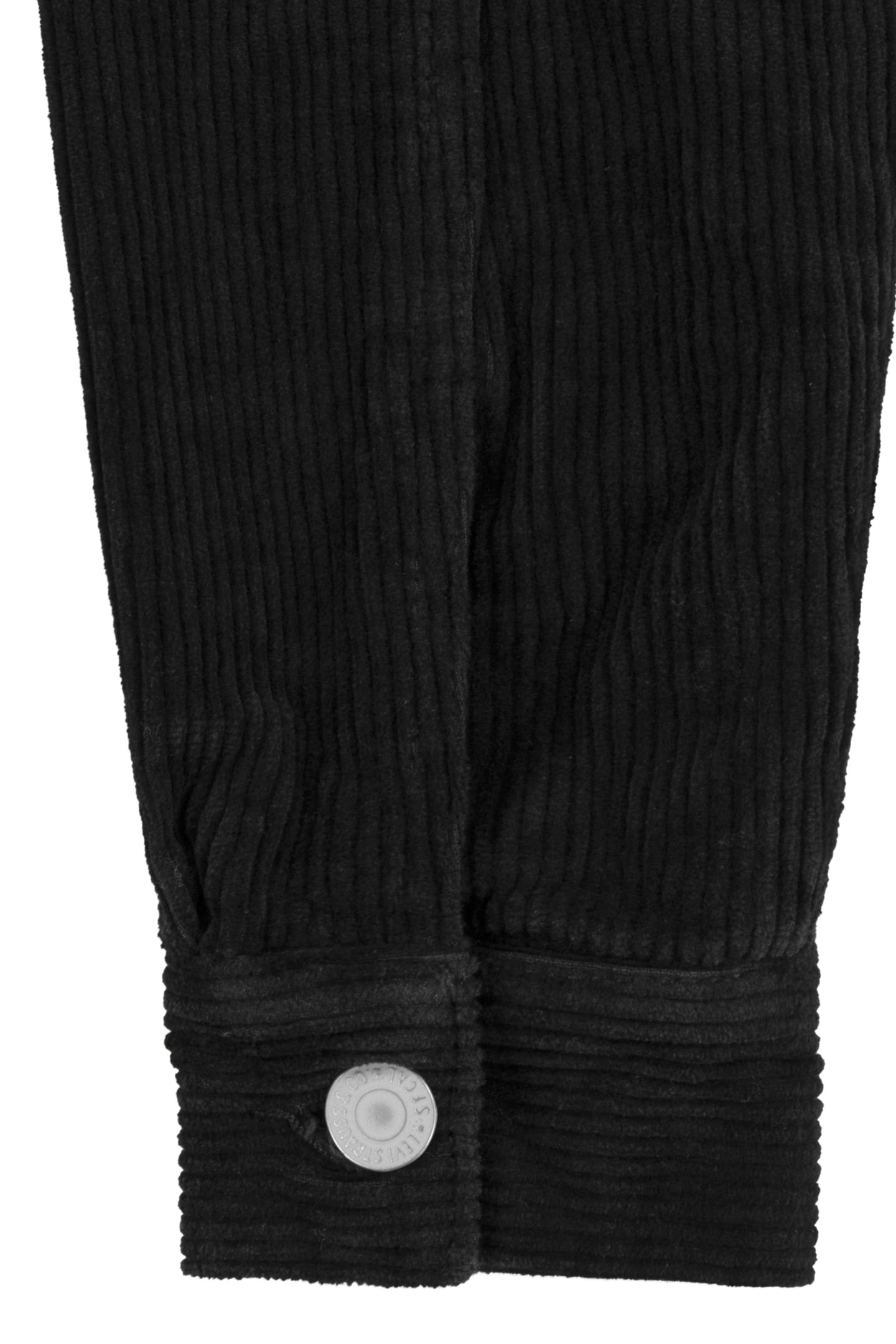 GIRLS BABY BAGGY CORDUROY TRUCKER JACKET BLACK 4