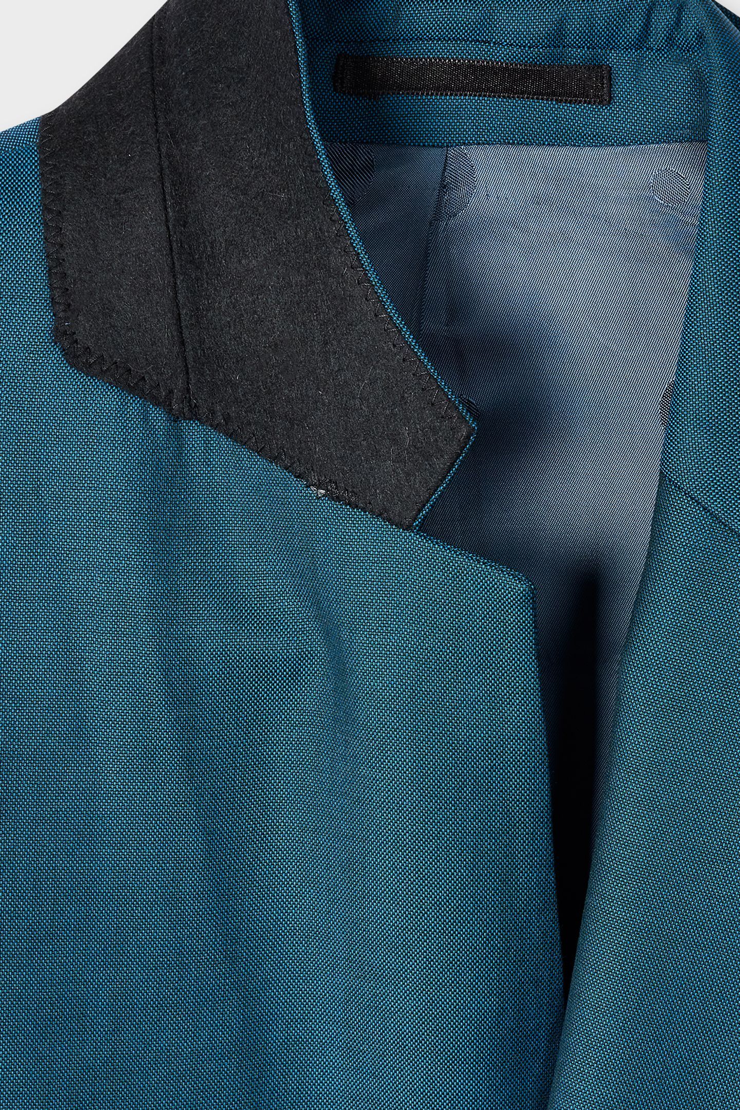 MENS TAILORED FIT 2 BUTTON SUIT PETROL BLUE 4