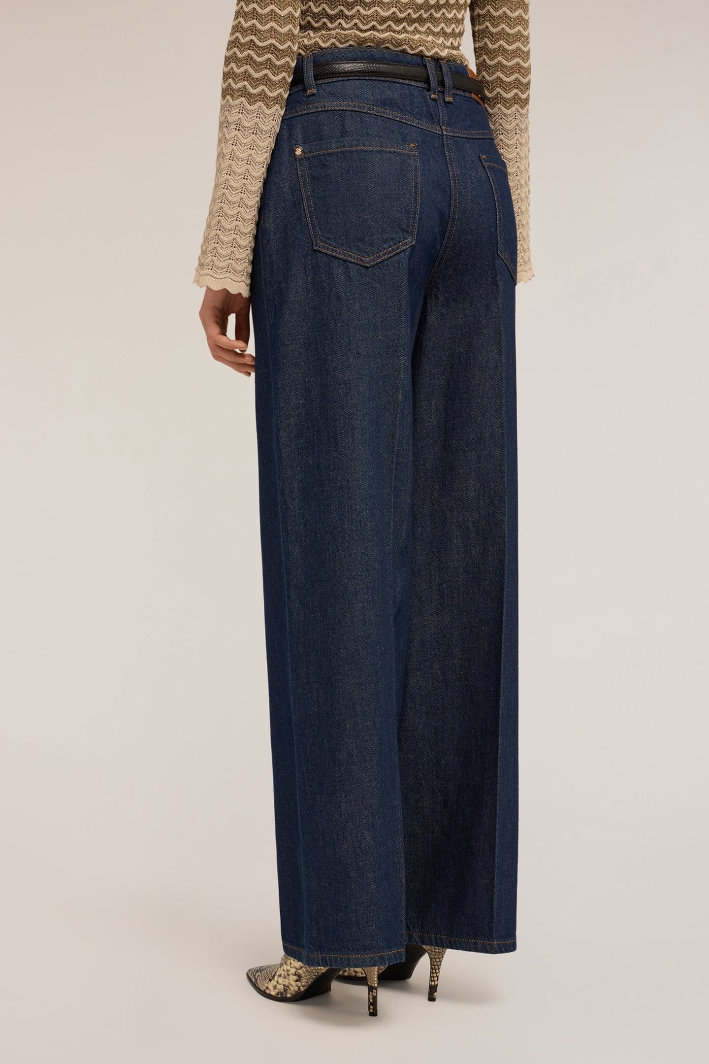 WIDE LEG SLOUCHY JEANS IN MIXED TENCEL™ FABRIC, KATE MODEL B 3