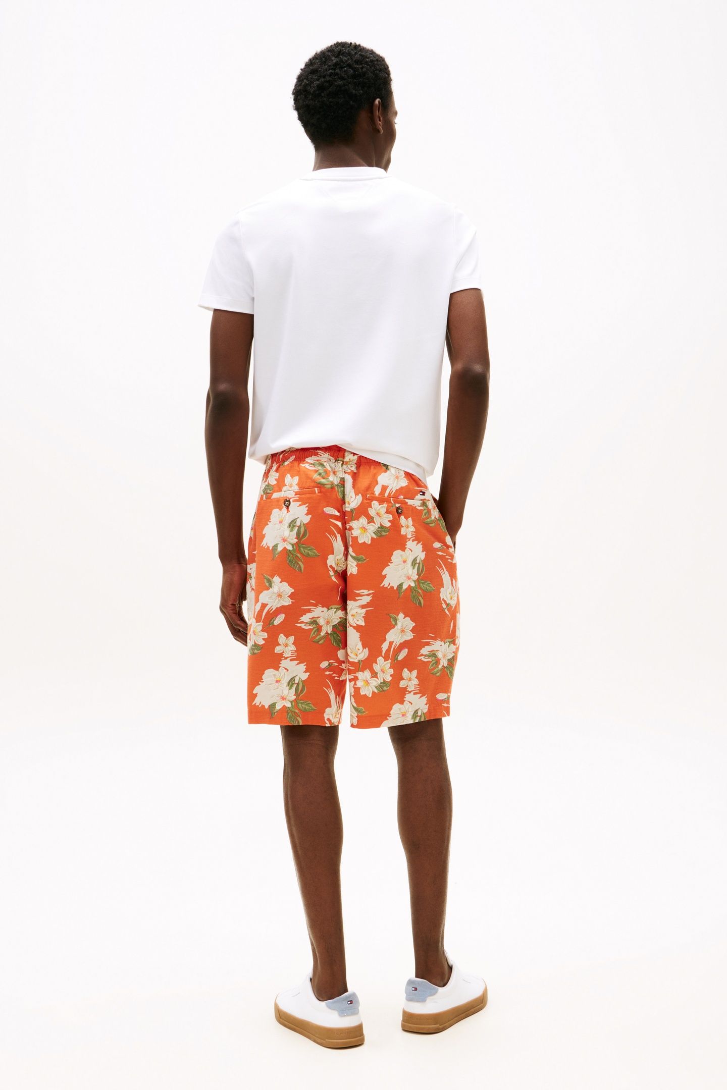 MERCER 7" WASHED SHORTS BRILLIANT ORANGE/ALLOVER 2