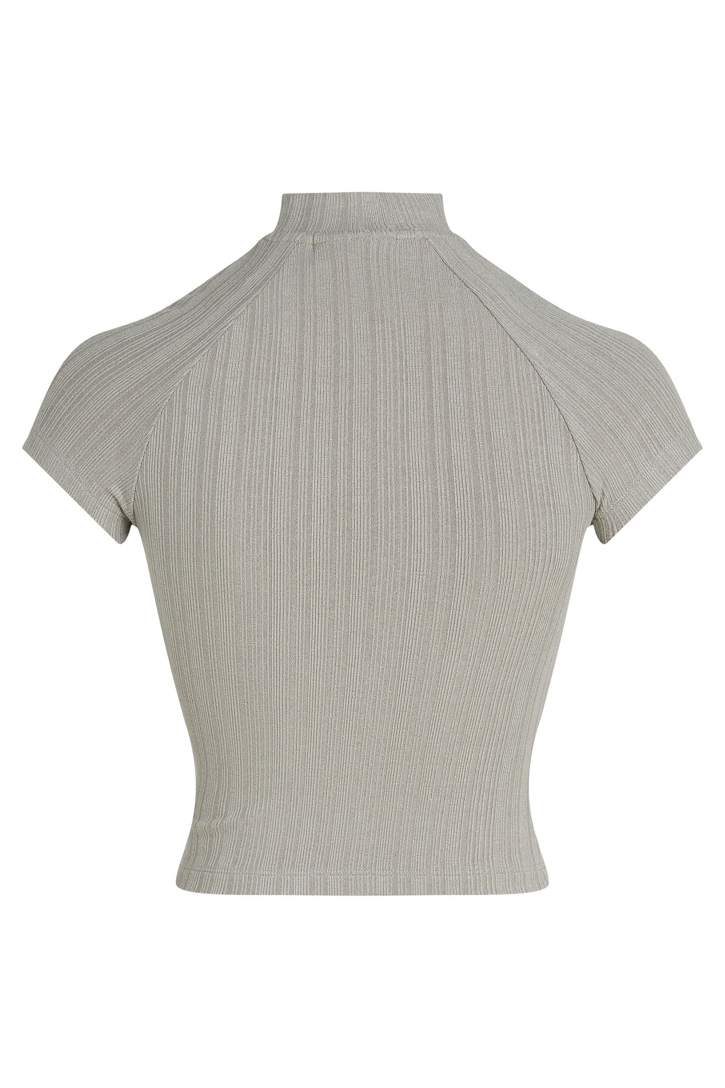 WARM TEXTURE RIB MOCK TEE ROCK RIDGE 5