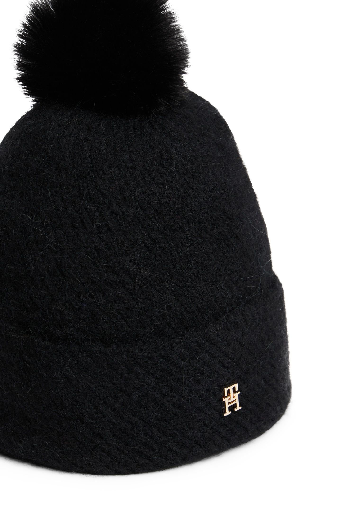 TH POM POM BEANIE BLACK 3
