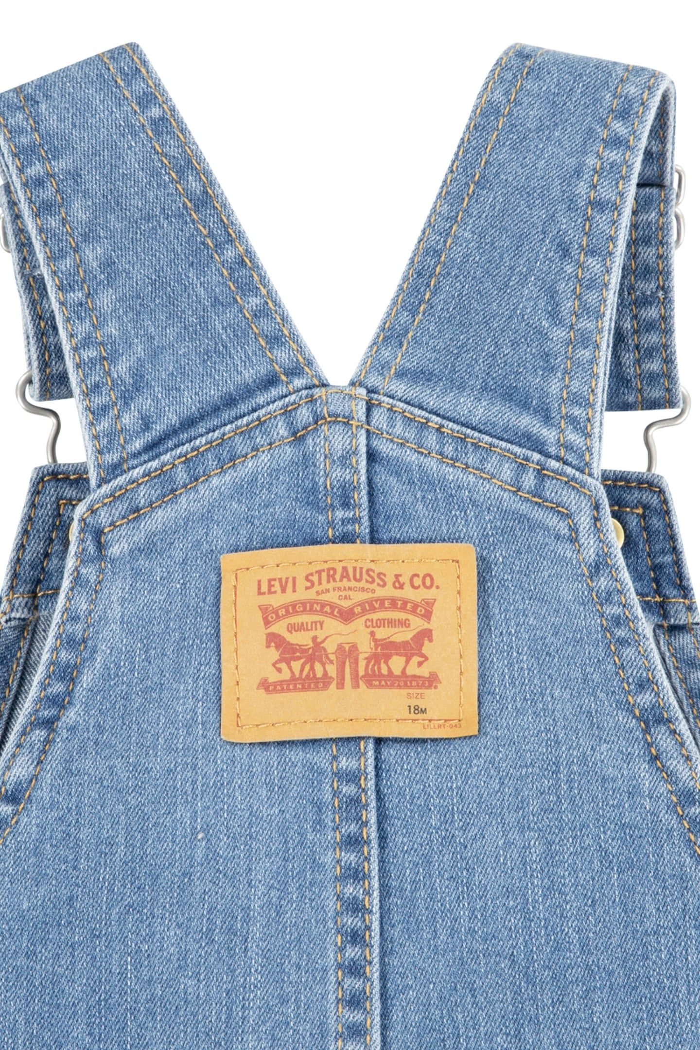 UNISEX DENIM SHORTALL BASIL SKY 4