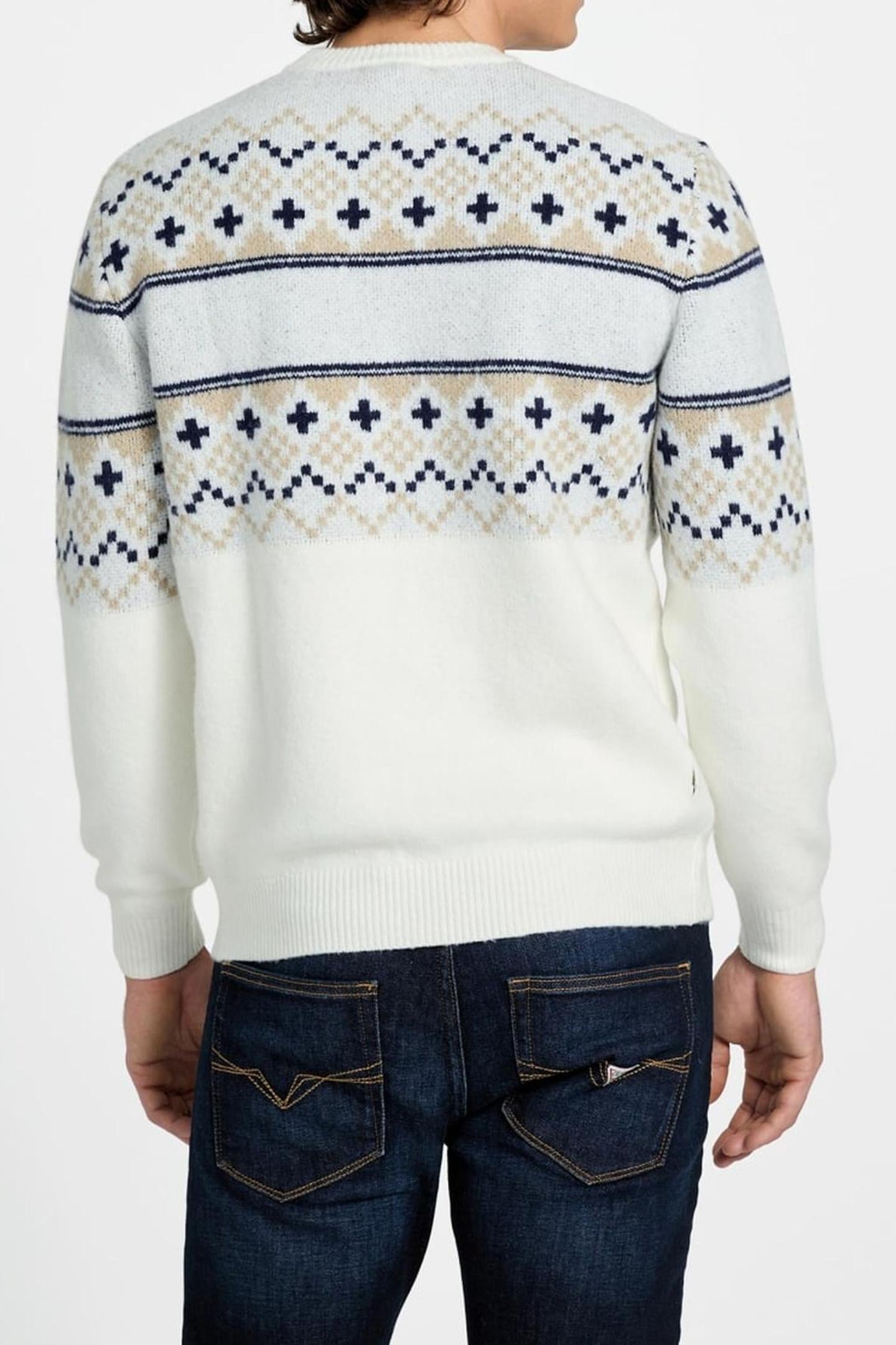 SKI CN JACQUARD SWTR CREAM WHITE 2