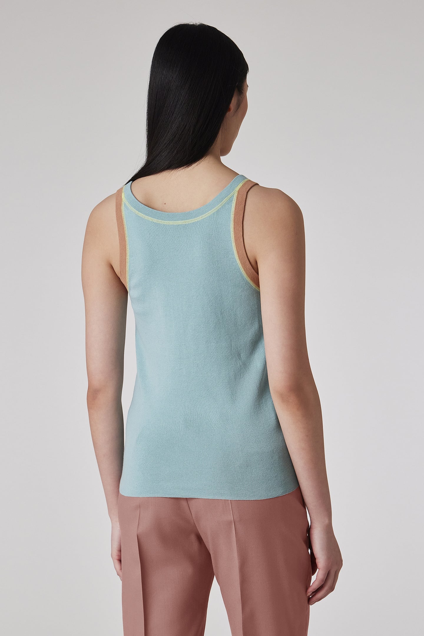 WOMENS KNITTED VEST BLUE 3
