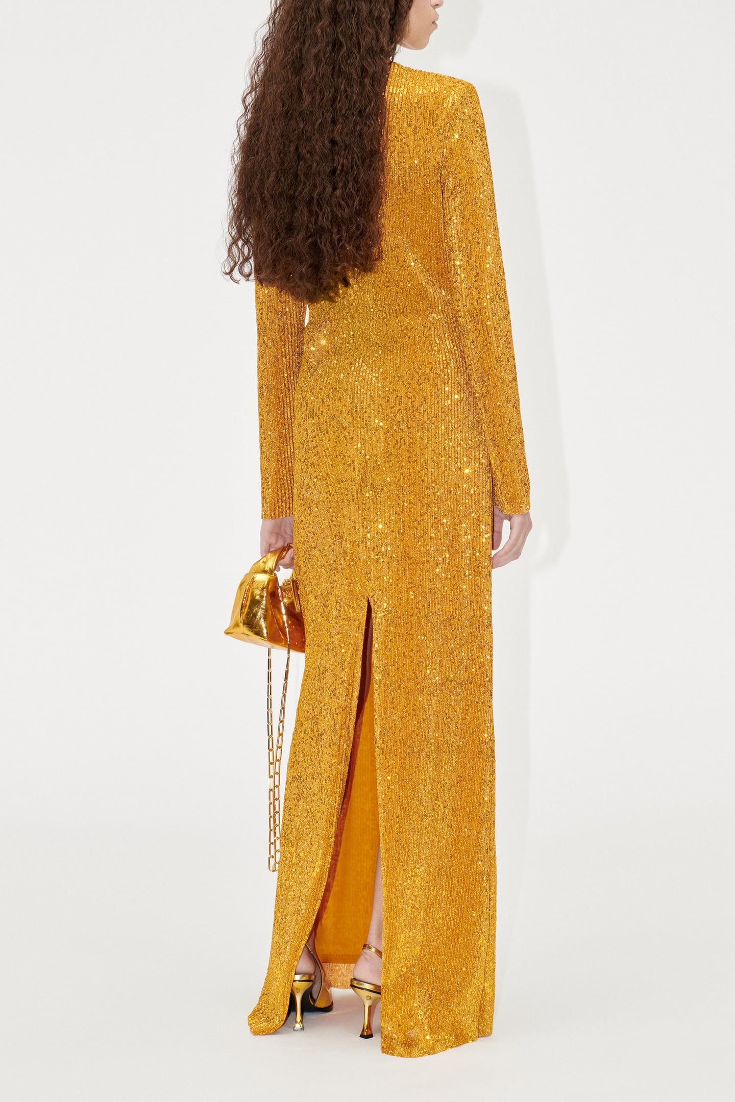 CARSON DRESS LONG GOLD 2
