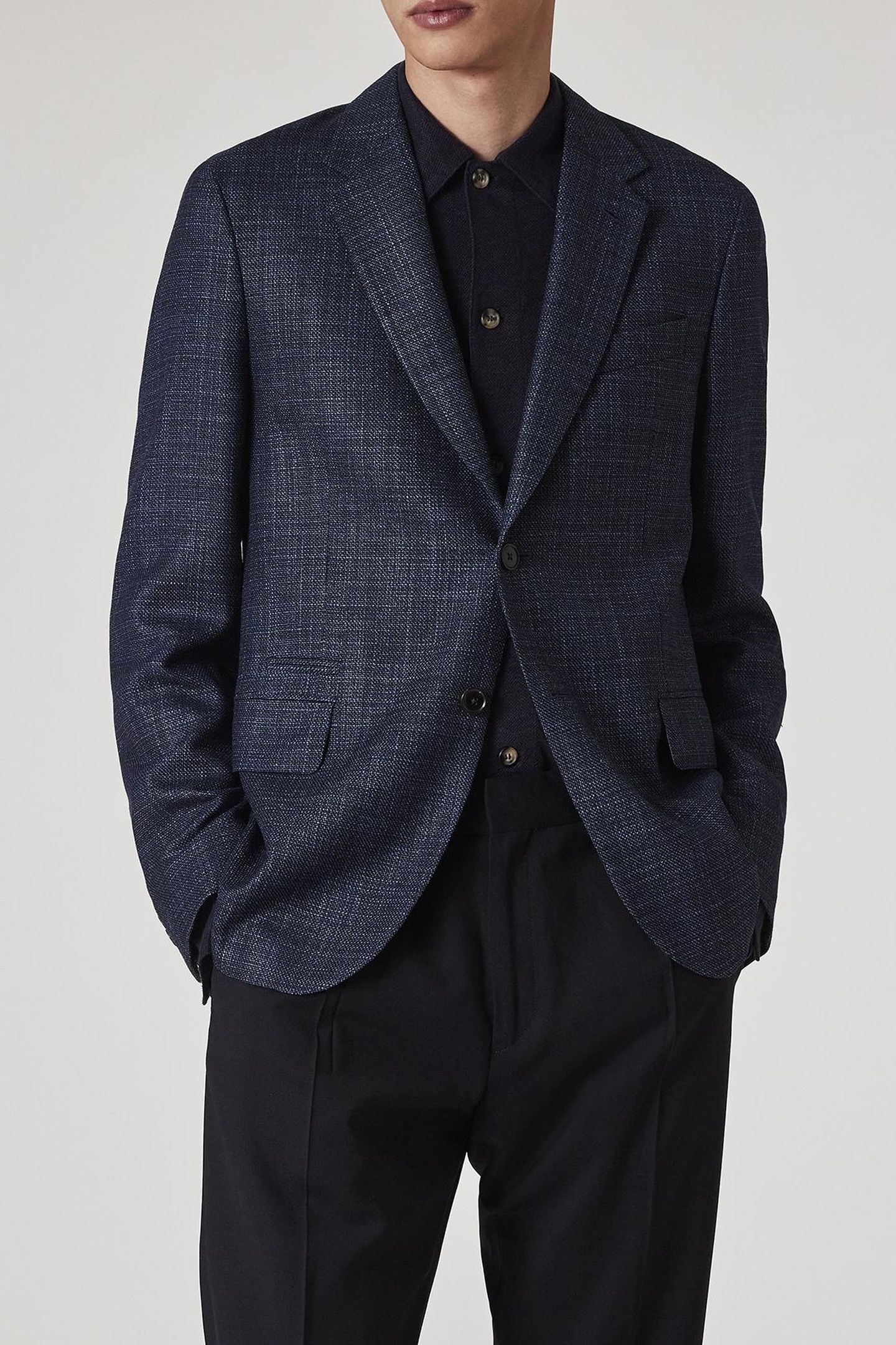 MENS 2 BUTTON JACKET INKY BLUE 1
