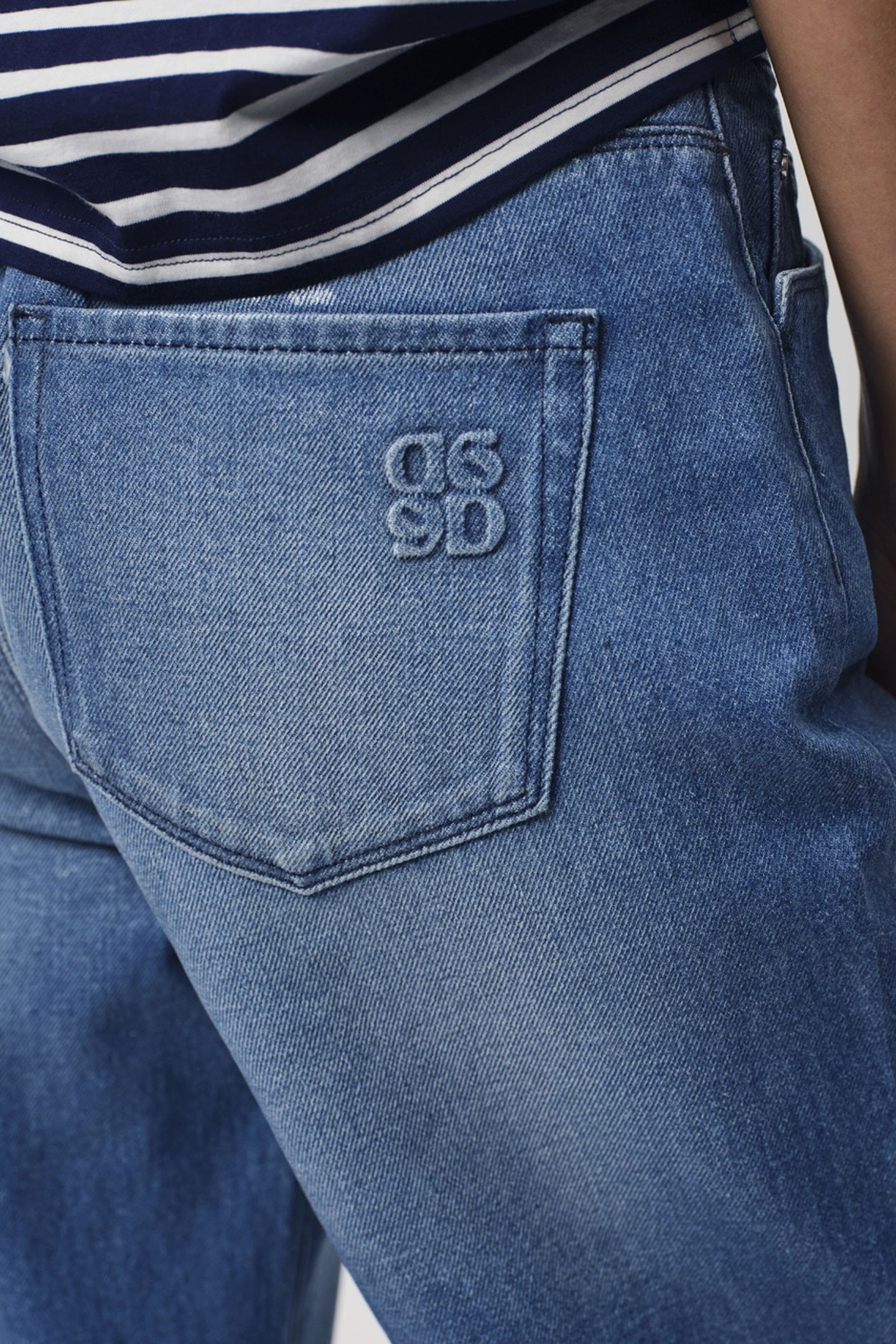 NUIT COATED WIDE LEG JEANS VINTAGE BLUE 4