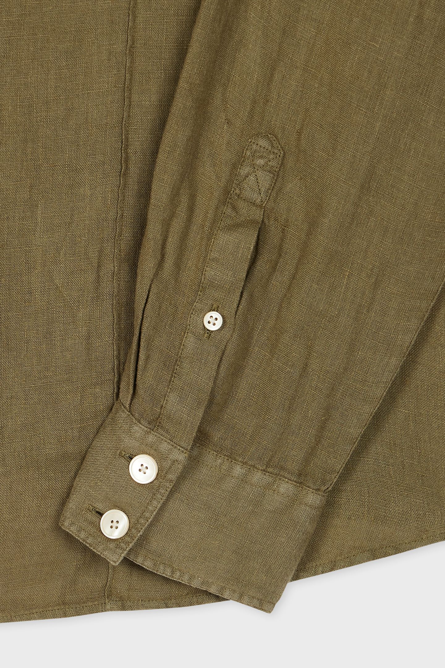 MENS LS CASUAL FIT SHIRT MILITARY GREEN 5