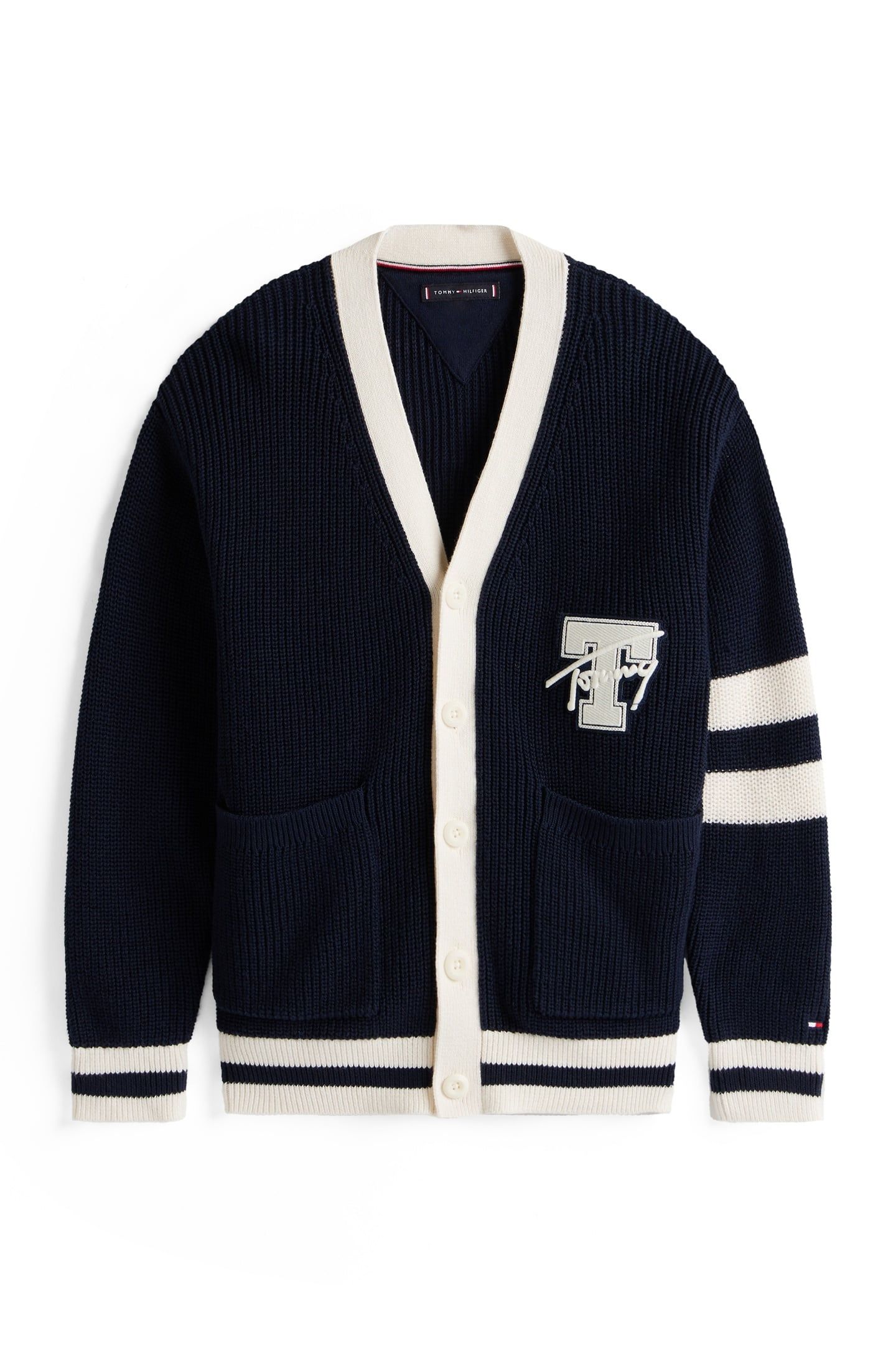 BOYS VARSITY GRAPHIC V-NECK DARK NIGHT NAVY 4