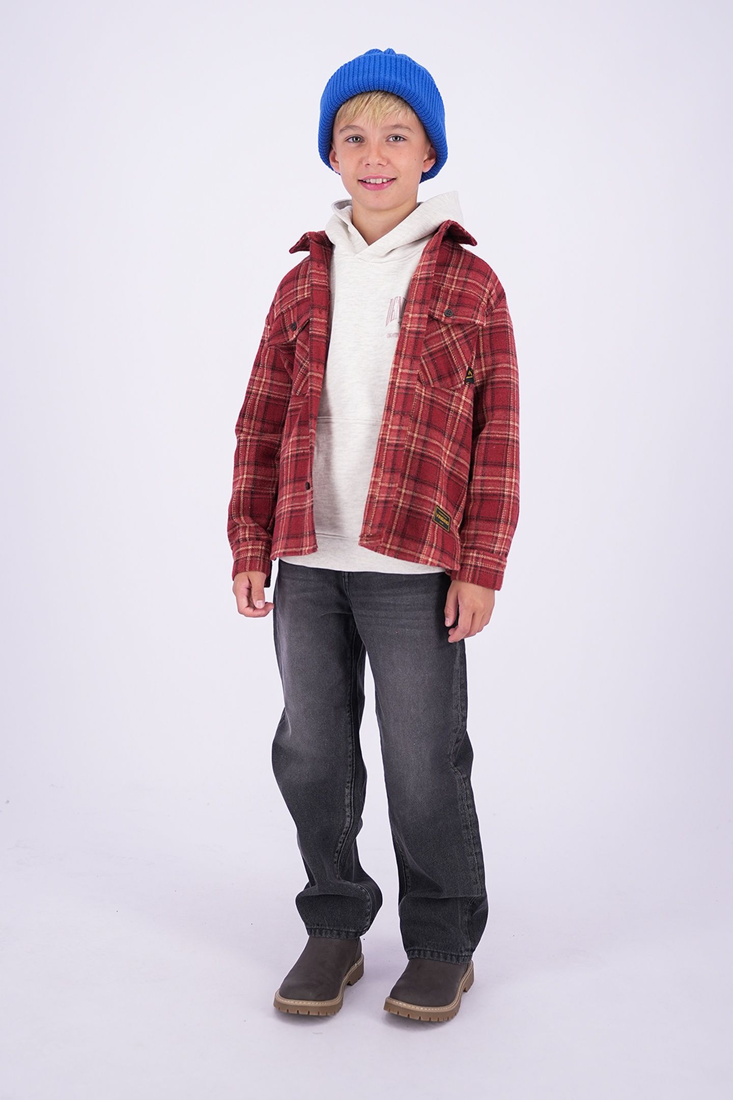 BOYS LUKI SHIRT CHERRY TOMATO 1