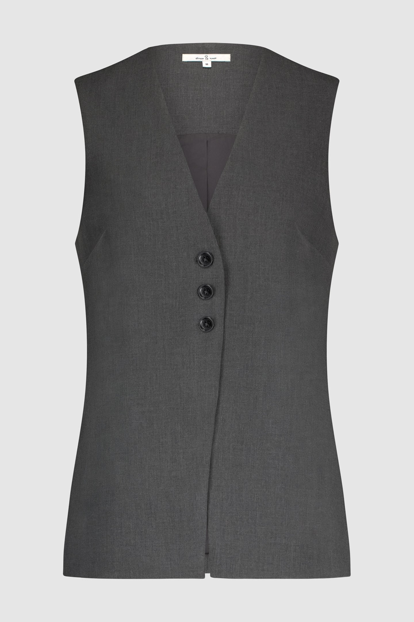 IZZY GILET DARK GREY MELANGE 1