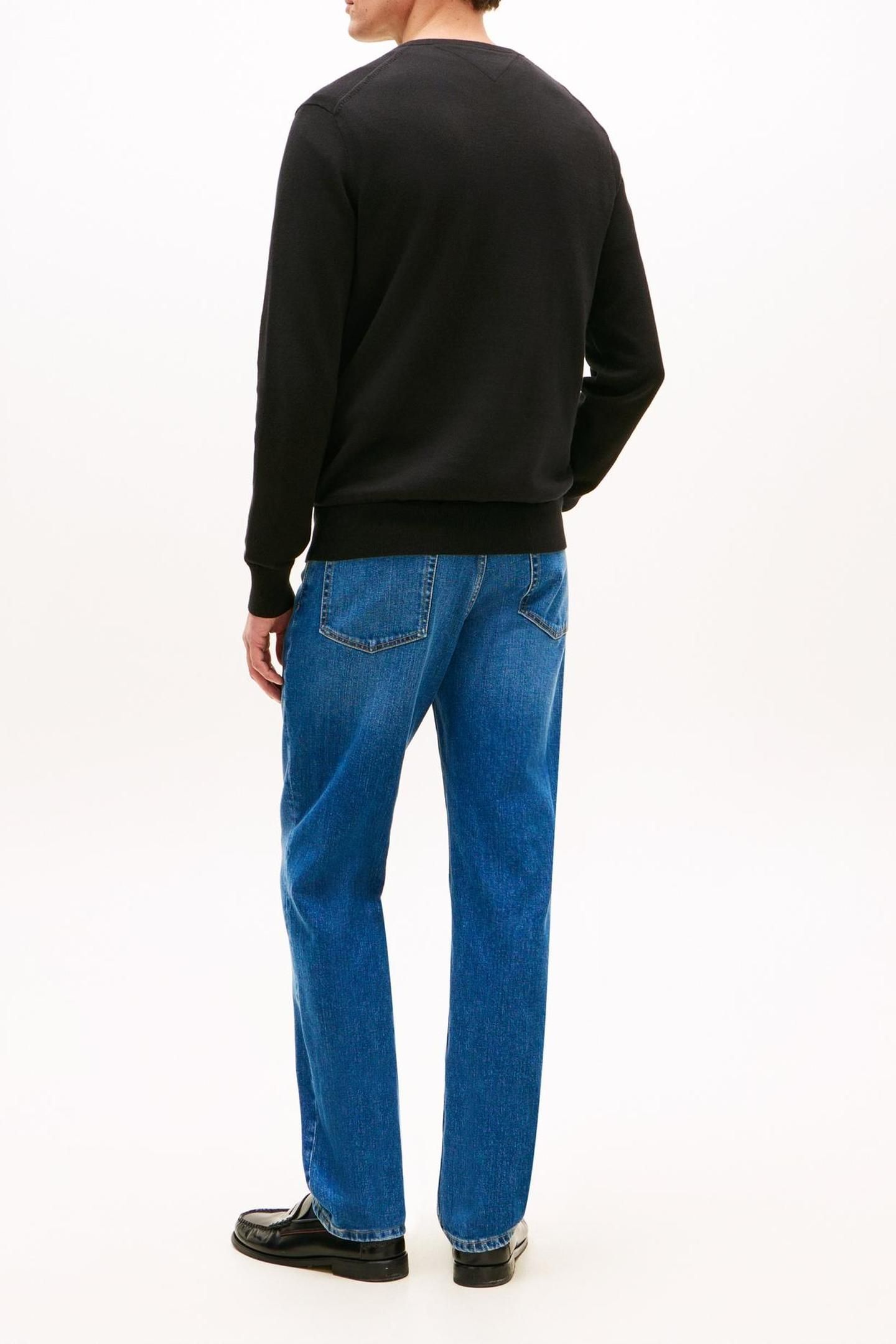 ESSENTIAL COTTON V NECK BLACK 2