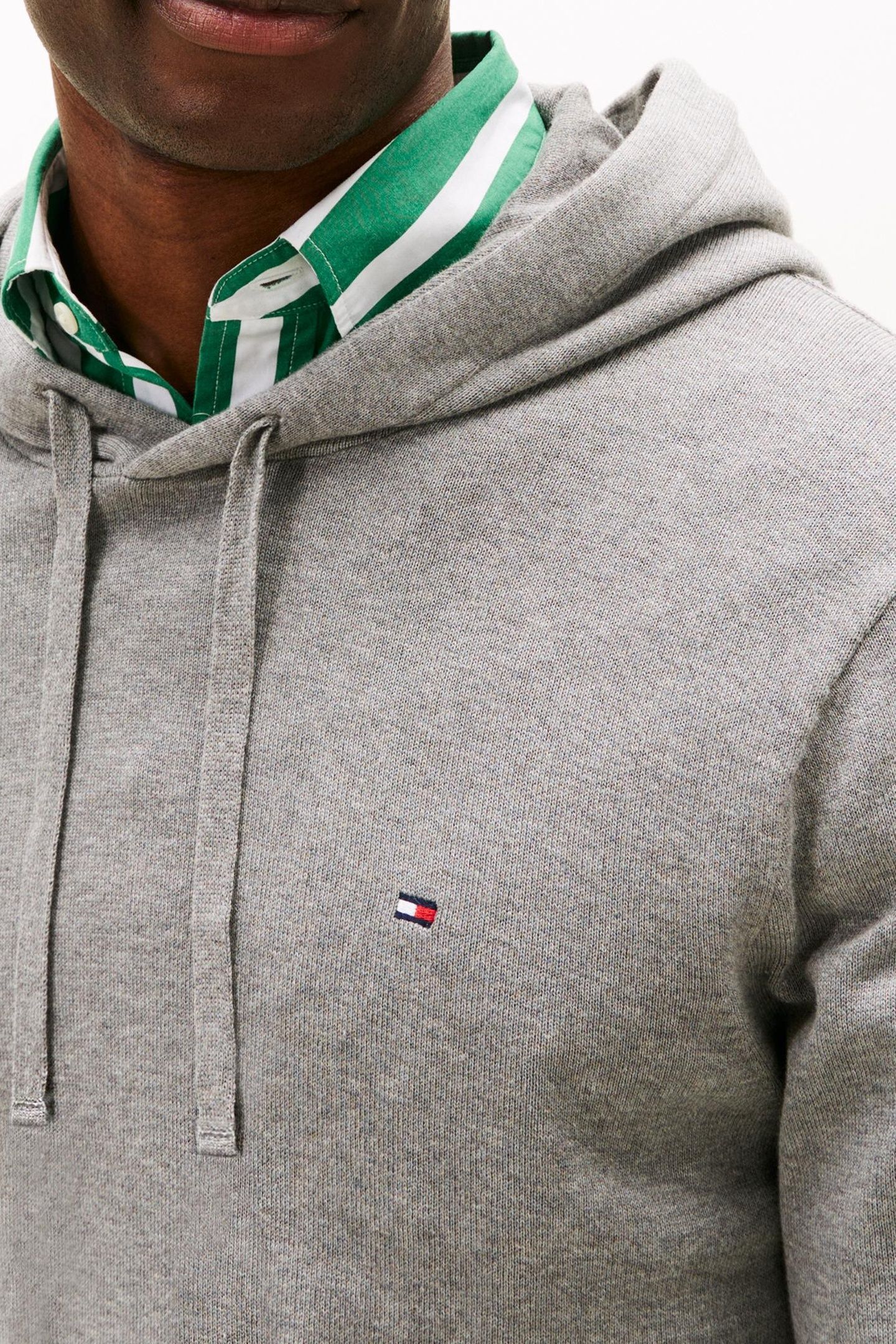 ESSENTIAL COTTON HOODIE MEDIUM GREY HEATHER 5